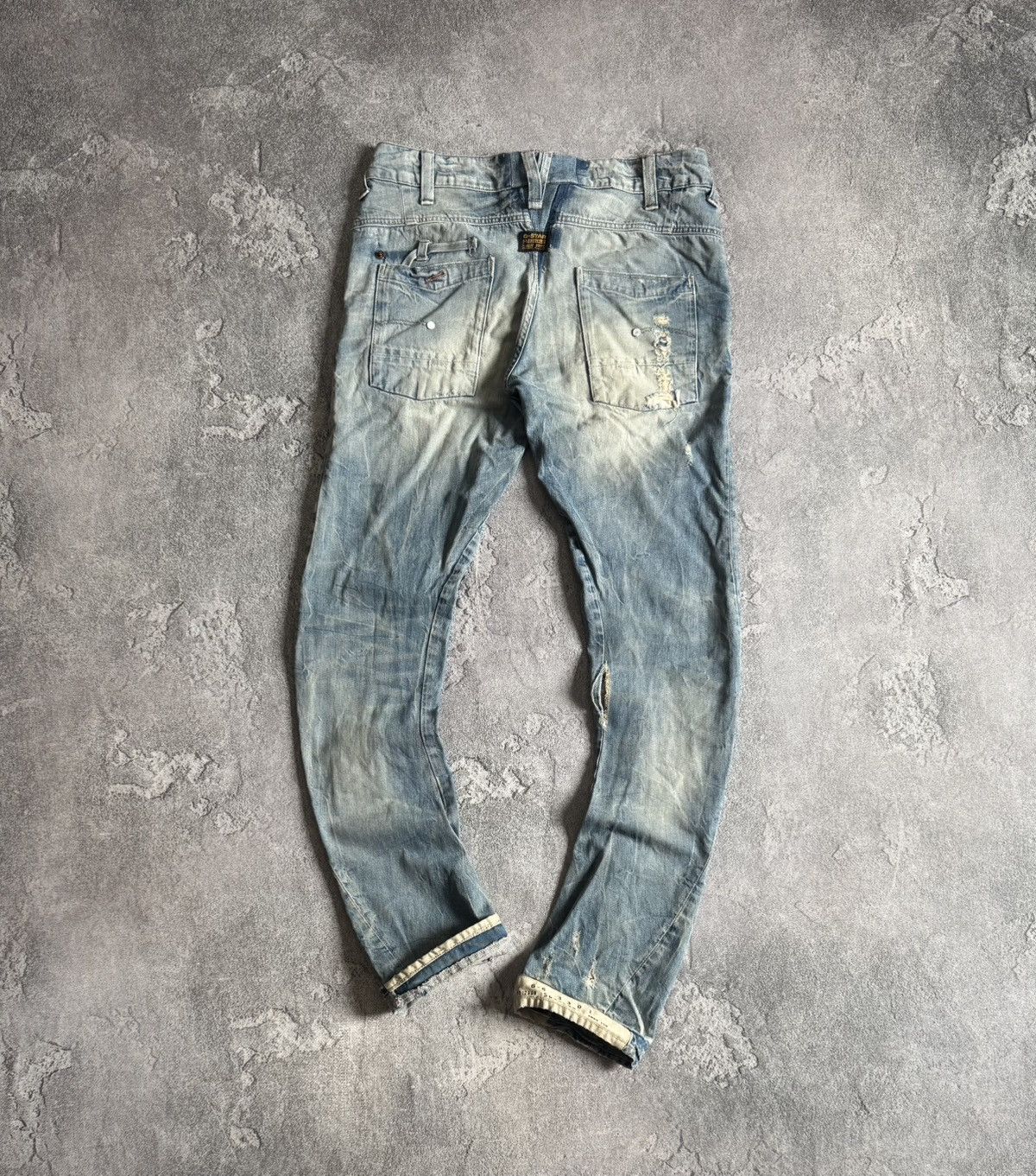 G-Star G star raw 27/32 jail loose tapered shiro denim jeans 3D y2k Size US 27 - 1 Thumbnail