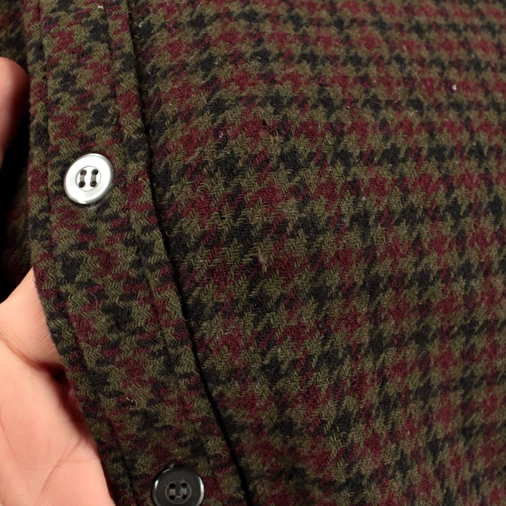 Towncraft VINTAGE PENNEYS TOWNCRAFT Shirt Mens LARGE Wool Flannel Plaid Button-Up 50s 60s Size US L / EU 52-54 / 3 - 6 Thumbnail