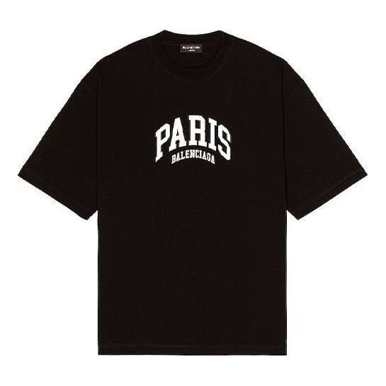 Balenciaga Cities Paris T-Shirt Medium Fit Black Size US L / EU 52-54 / 3 - 1 Thumbnail