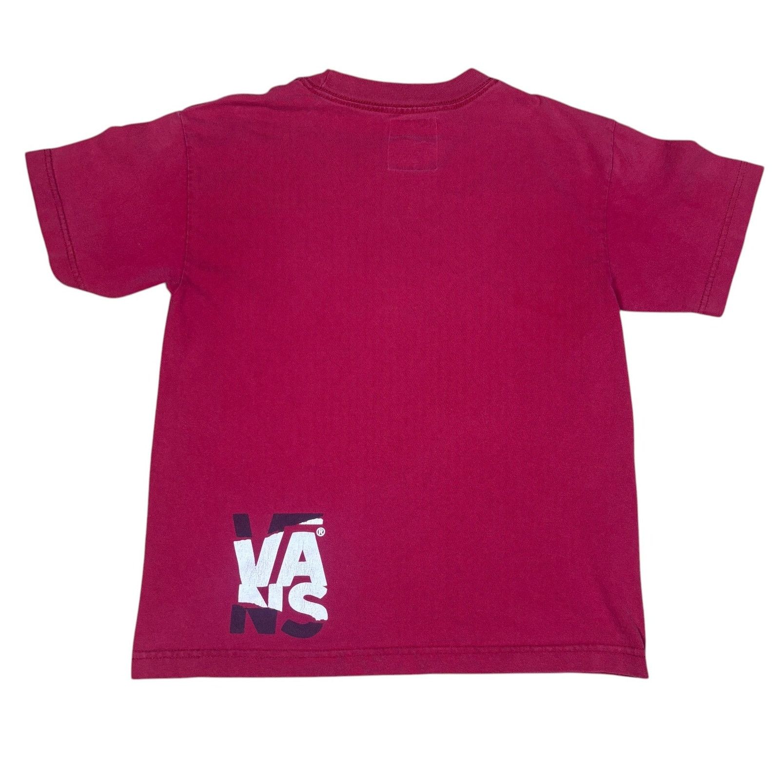 Vans y2k 2000s Vans red tshirt womens Medium emo grunge skater Size M / US 6-8 / IT 42-44 - 2 Thumbnail