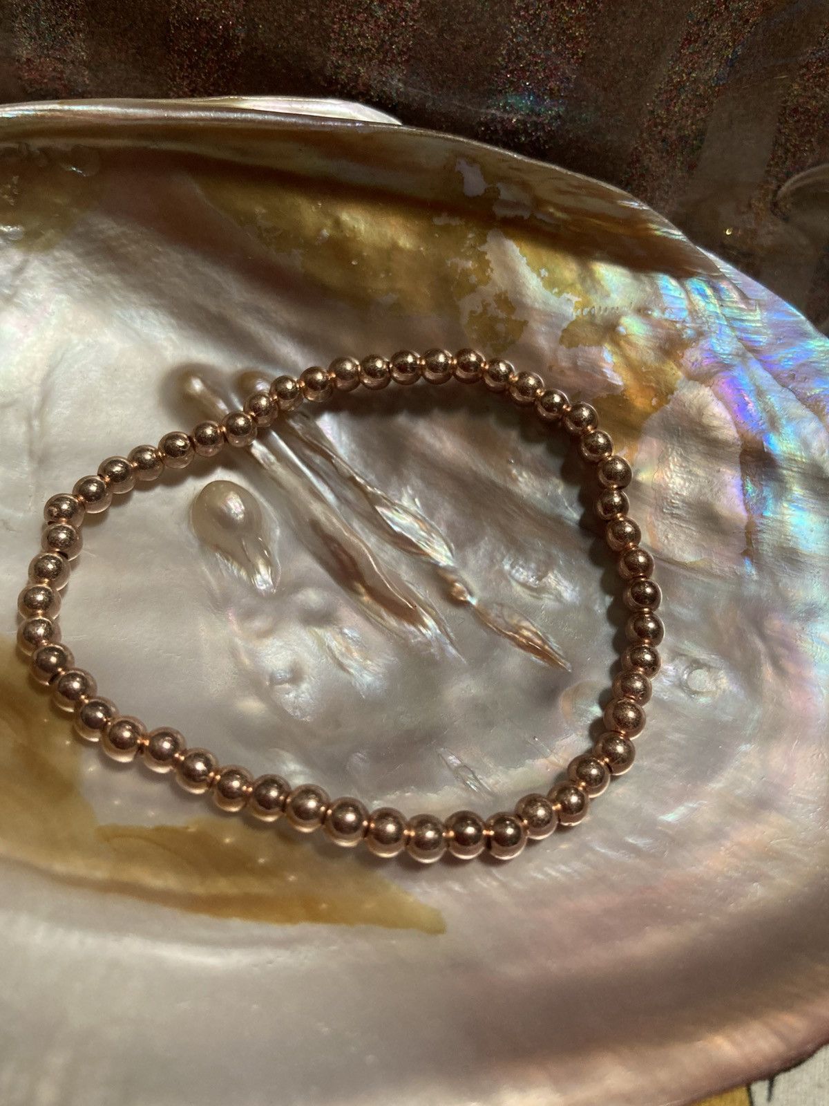 Other Rose gold round beaded bracelet Size ONE SIZE - 1 Thumbnail