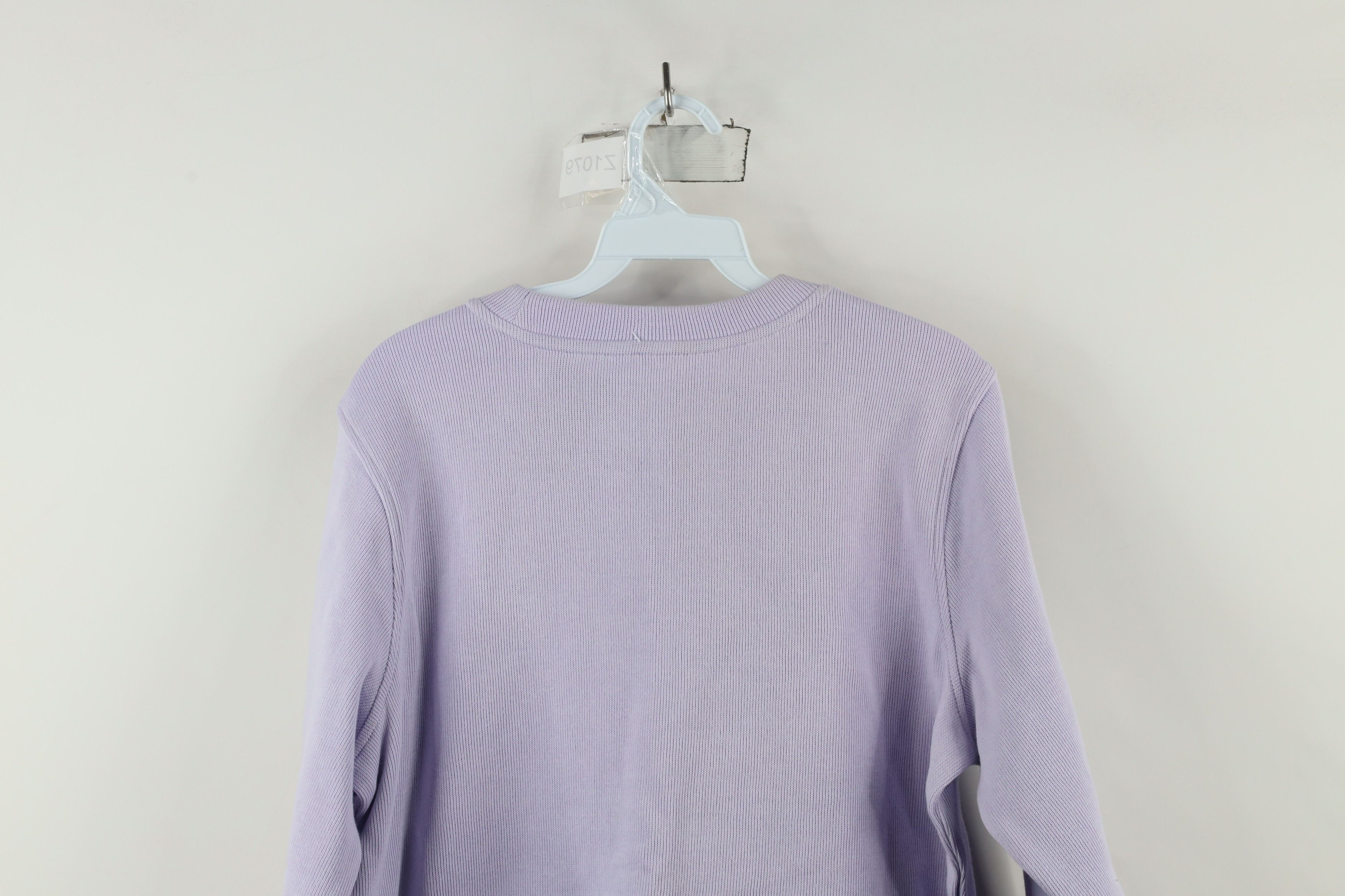 Duluth Trading Company × Vintage New Duluth Trading Co Ribbed Knit Crewneck Sweater Purple Size L / US 10 / IT 46 - 10 Thumbnail