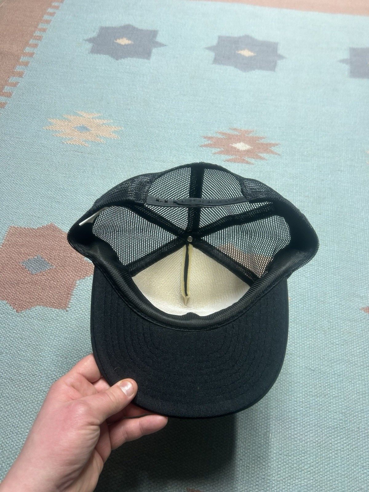 Vintage Vtg trucker hat mesh operation desert storm black snapback Size ONE SIZE - 5 Thumbnail