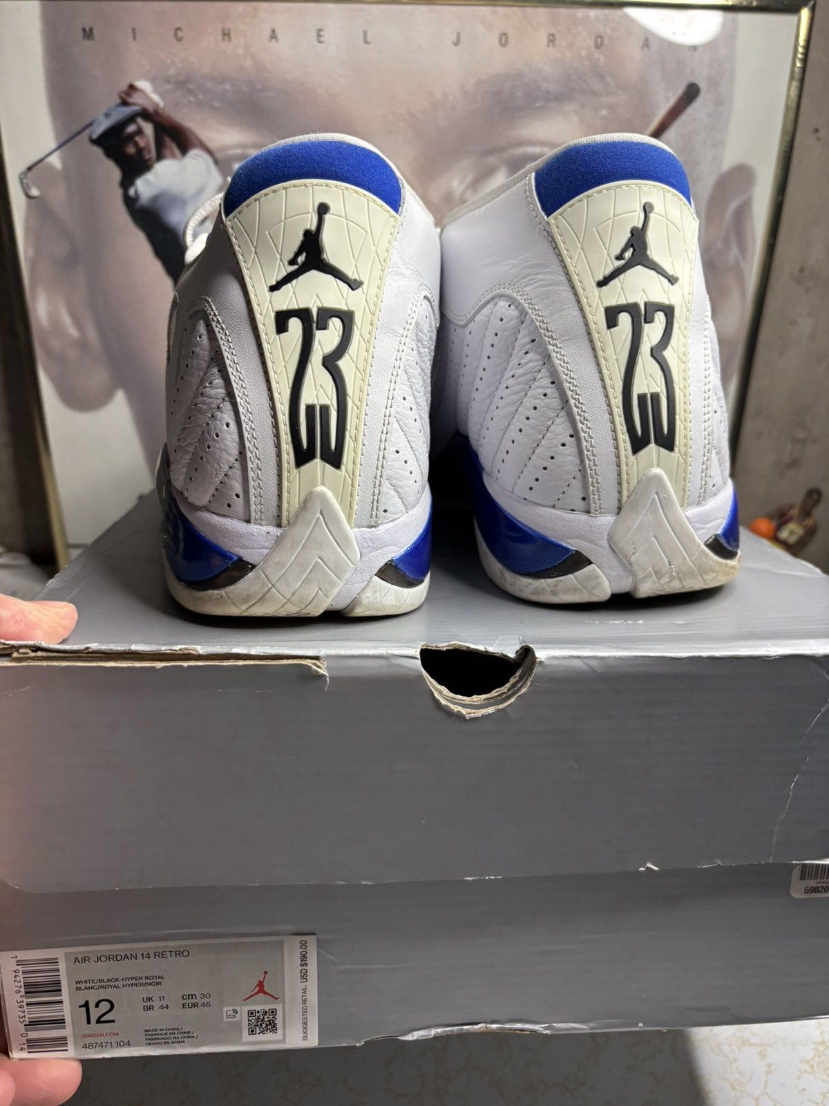 Jordan Brand Jordan Retro 14 ‘royal’ Size US 12 / EU 45 - 7 Thumbnail