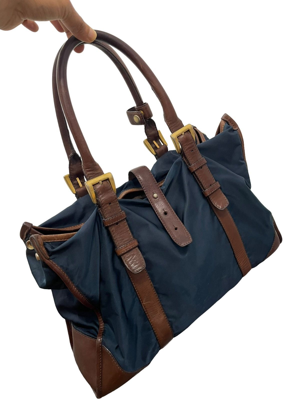 Japanese Brand Leather Nylon United Arrows Brief Bag 4🟩 Size ONE SIZE - 4 Thumbnail