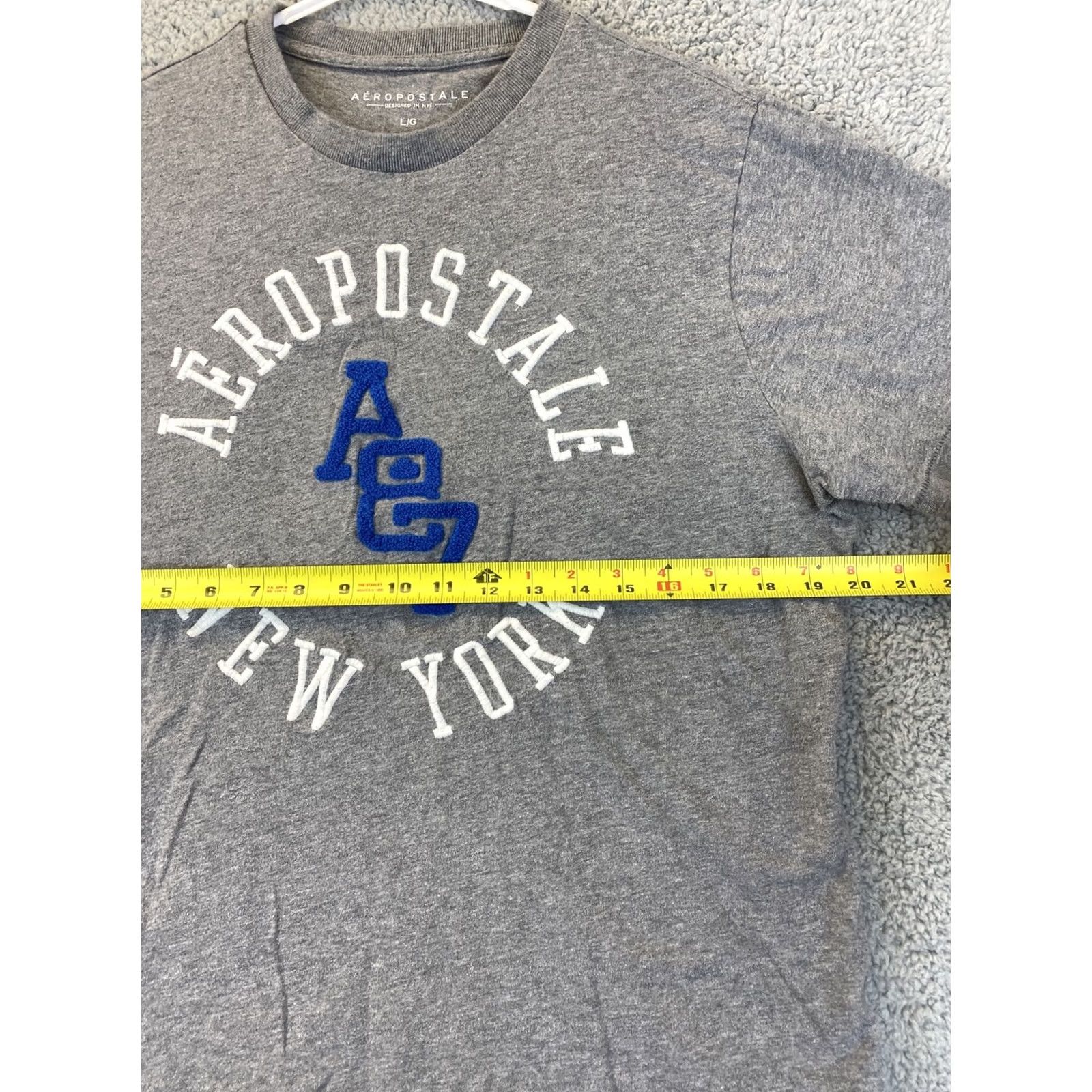 Vintage Aéropostale T Shirt Men L Gray Logo Crew Neck Short Sleeve Graphic Tee Casual Size US L / EU 52-54 / 3 - 4 Thumbnail