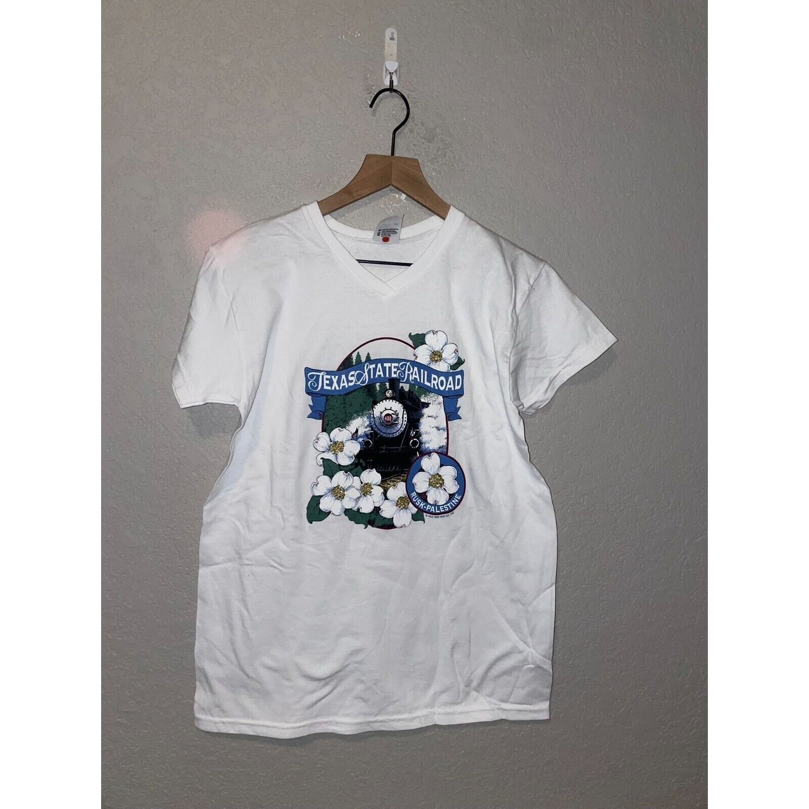 Anvil Vintage Womens Train Shirt Texas State Railroad Tee 90s M Size M / US 6-8 / IT 42-44 - 1 Thumbnail