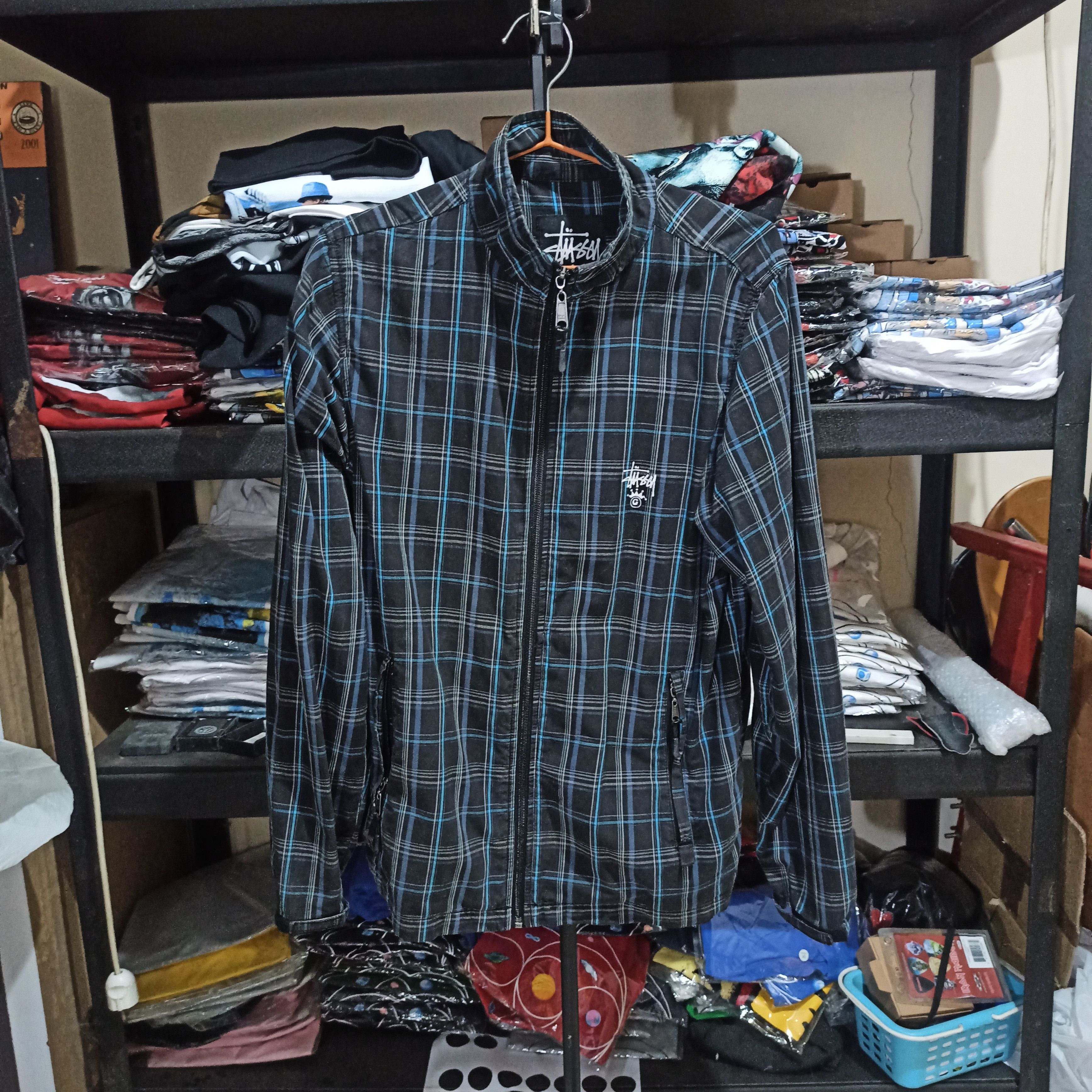 Stussy Plaid Jacket | Grailed