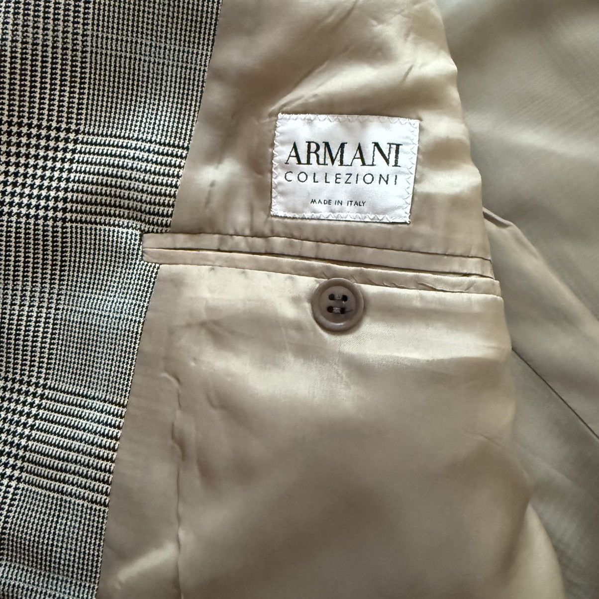 Armani Armani 46L Check Checkered Blazer Sport Coat Size 46L - 4 Thumbnail