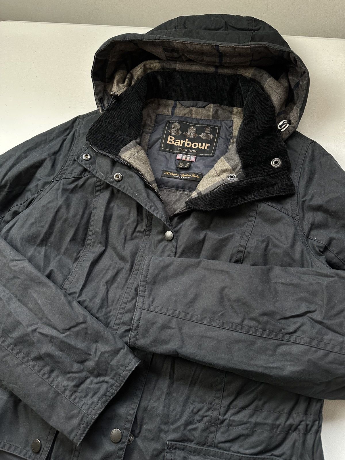 Barbour Barbour Orkney Waxed Jacket Hooded Womens Size L / US 10 / IT 46 - 9 Thumbnail