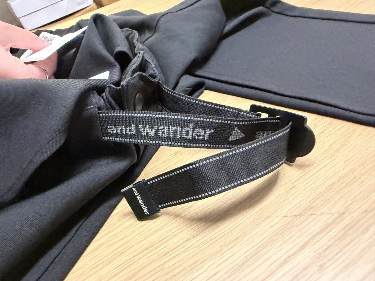 And Wander : and wander Black Technical Easy Pants Web Belt Tapered Size US 33 - 6 Thumbnail