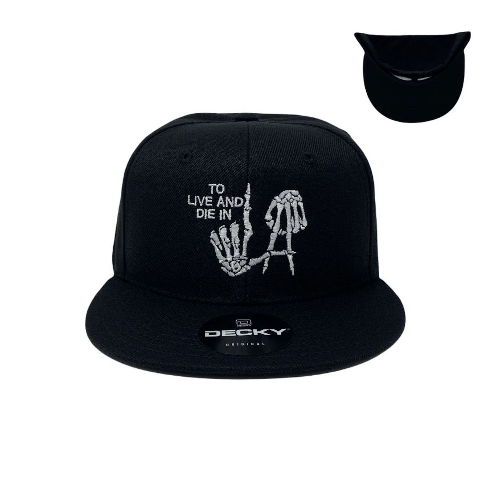 Other To Live And Die In LA White Snapback Hat All Black Size ONE SIZE - 1 Thumbnail