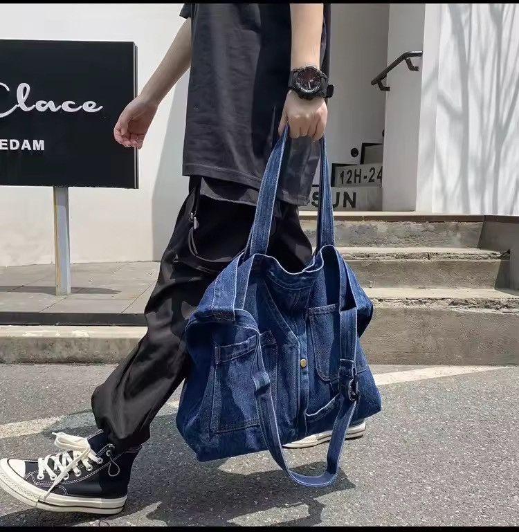Japanese Brand Denim Casual Shoulder Bag Size ONE SIZE - 1 Thumbnail