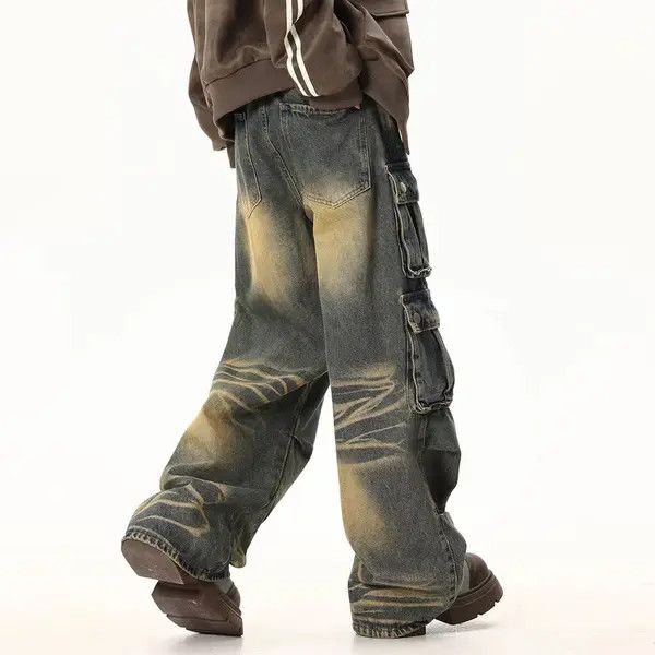 Japanese Brand VIBE Vintage wasteland workwear washed loose jeans Size US 32 / EU 48 - 3 Thumbnail