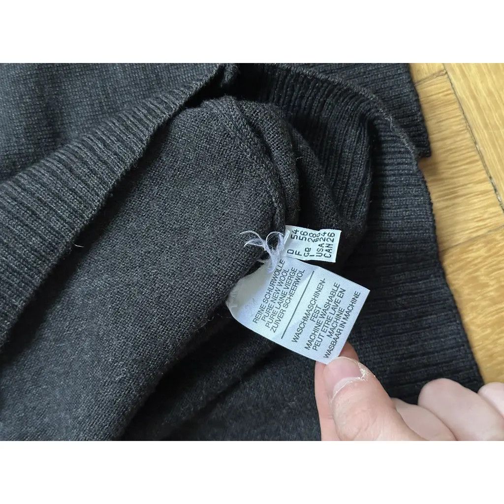 Burberry Burberry Wool Turtleneck Sweater Grey Size US XL / EU 56 / 4 - 4 Thumbnail