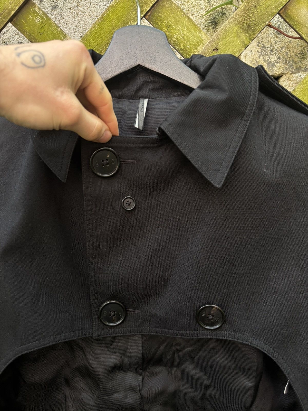 Dior × Hedi Slimane Dior Homme SS07 Runway Cropped Trench Coat Size US S / EU 44-46 / 1 - 8 Thumbnail