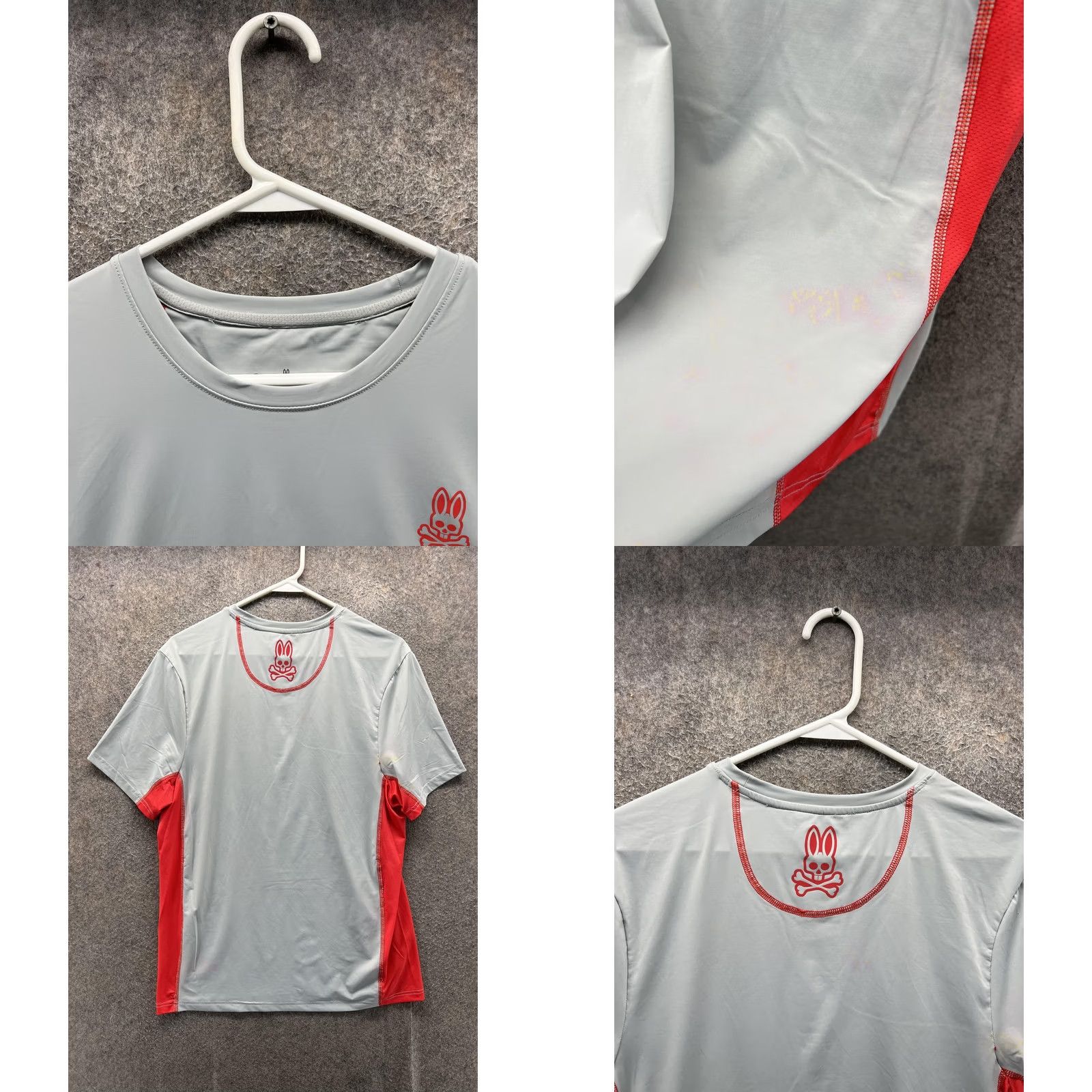 Psycho Bunny Psycho Bunny Shirt Mens Medium Gray Colorblock Lightweight Performance Tee Top Size US M / EU 48-50 / 2 - 8 Thumbnail