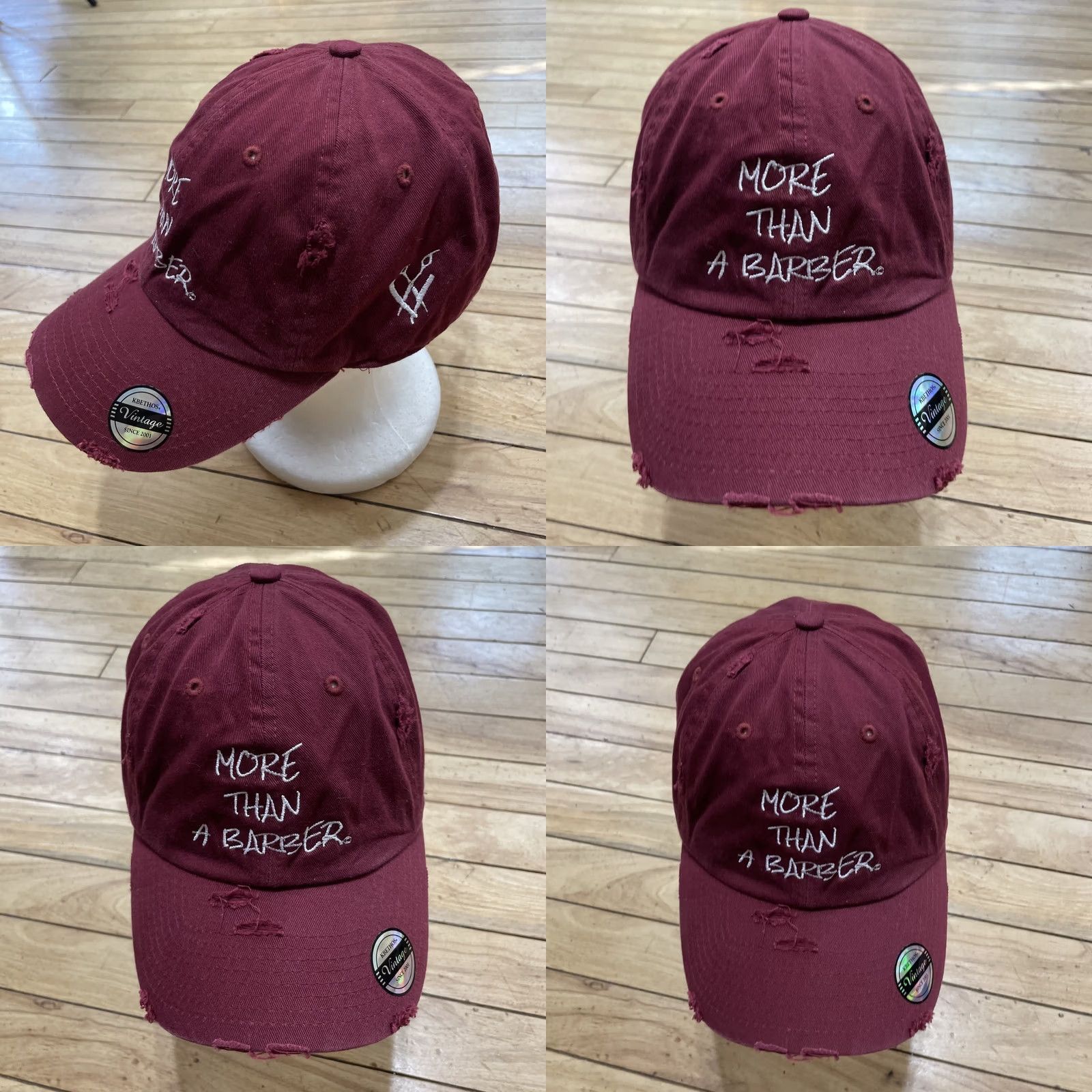 Vintage VINTAGE Kbethos Hat More than a Barber Stylist Cap Baseball Cap Mens One Size Red Thrash NEW Size ONE SIZE - 9 Thumbnail