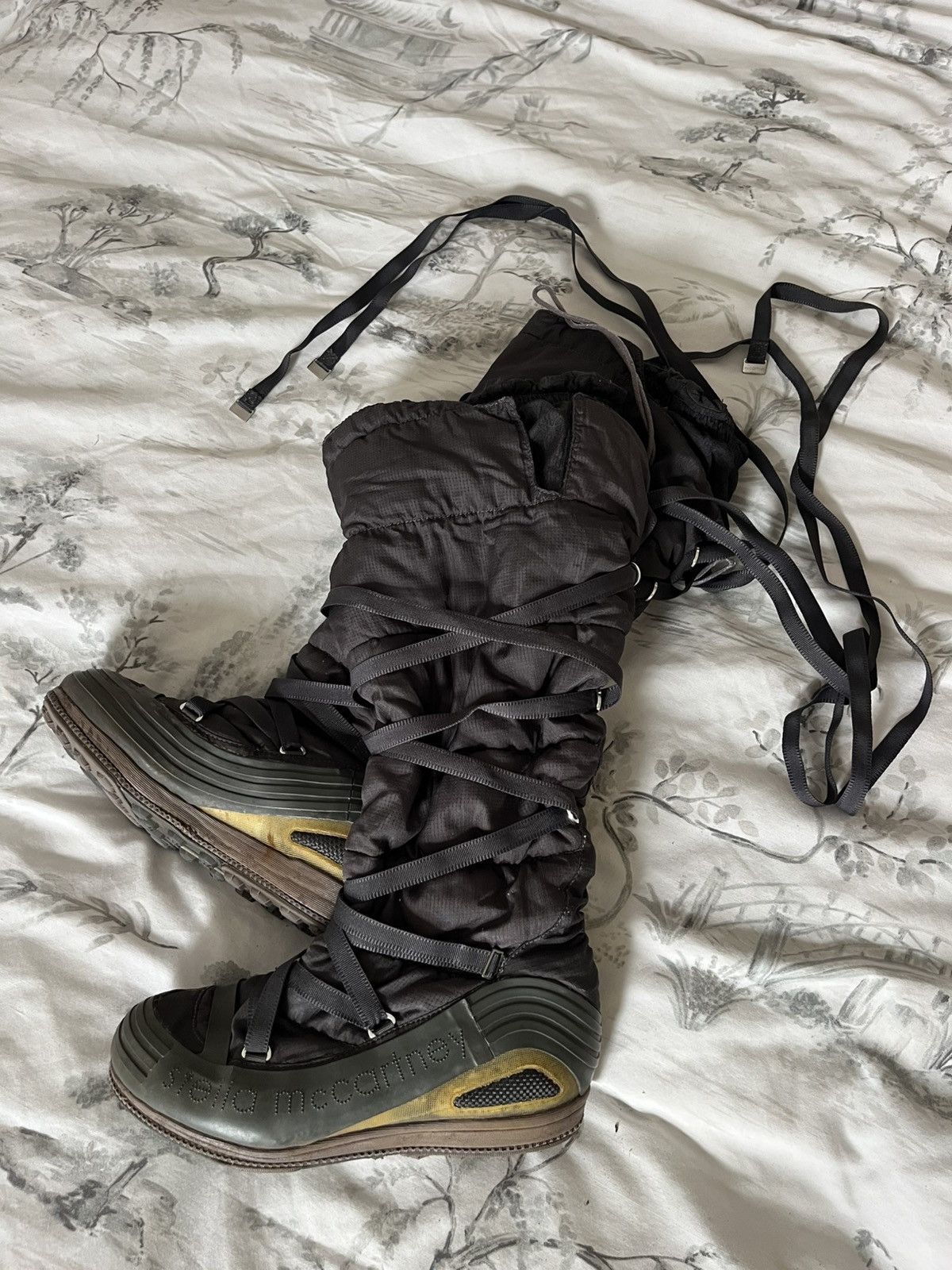 Adidas x Stella McCartney lace up winter boots