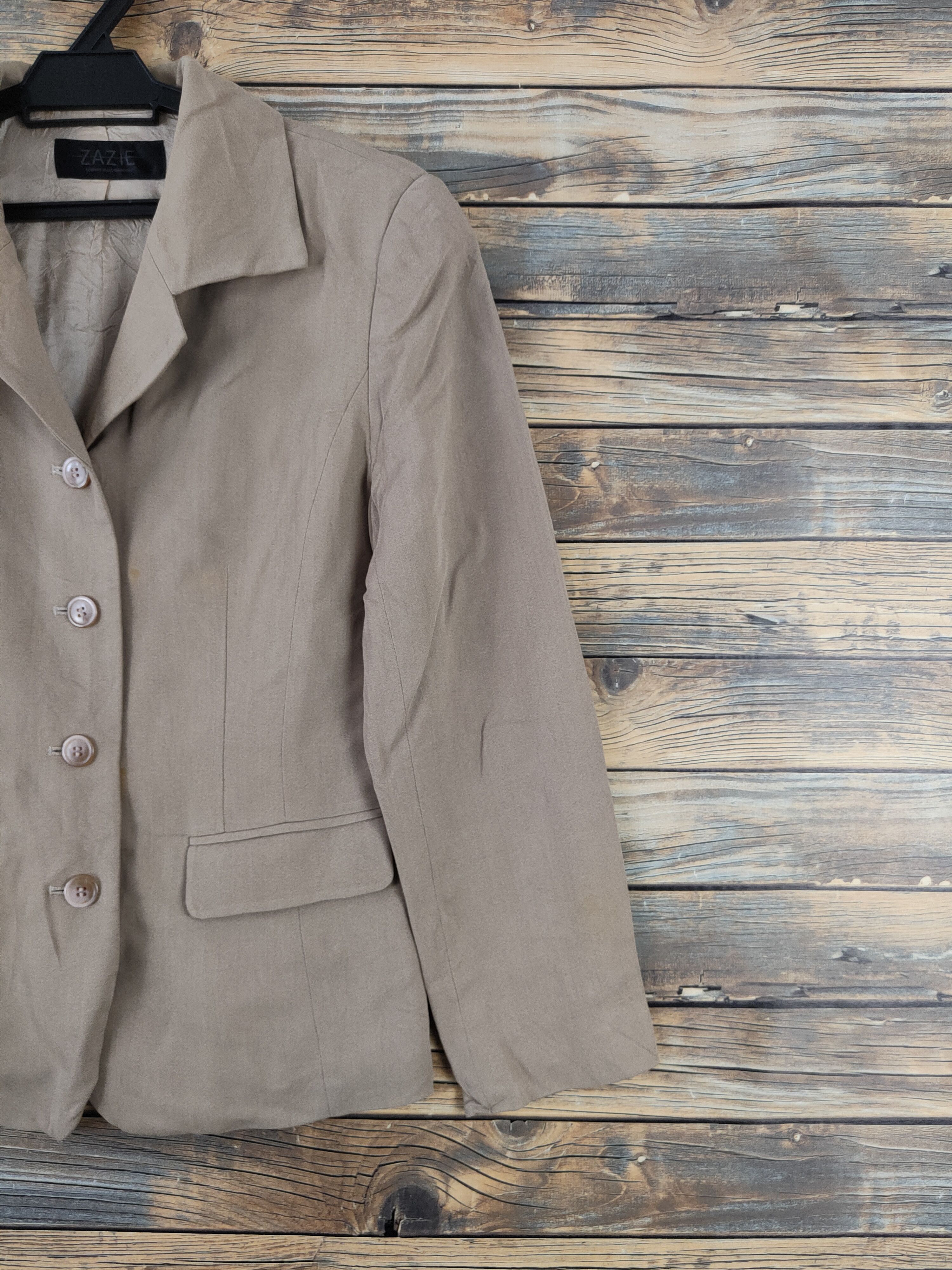 Japanese Brand × Vintage Vintage Zazie Brown Blazers Size M / US 6-8 / IT 42-44 - 5 Thumbnail