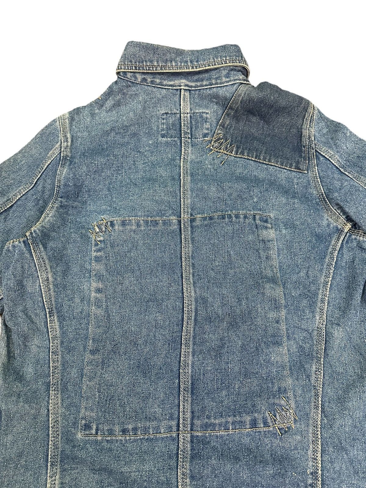 Vintage RARE VINTAGE SINA COVA LUPO DI MARE PATCHWORK DENIM JACKET Size US S / EU 44-46 / 1 - 11 Thumbnail