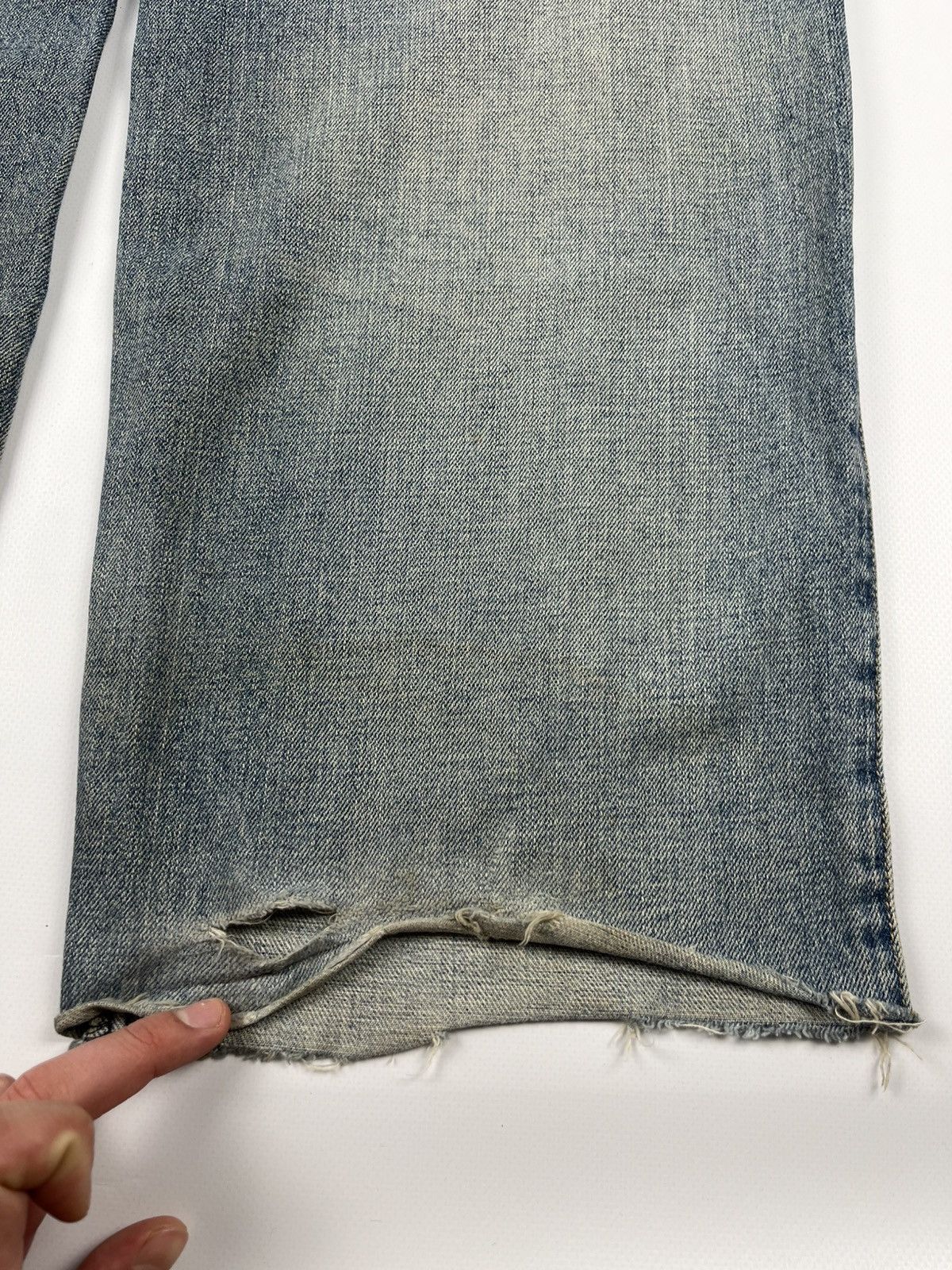 Ecko Unltd. × JNCO × Japanese Brand Vintage Faded Baggy Distressed Jeans Ed Hardy Style Denim Y2K Size US 30 / EU 46 - 24 Thumbnail