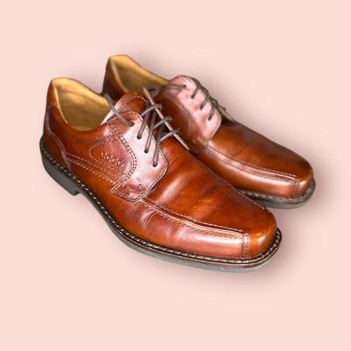 Ecco ECCO Men’s Sz EU 41 US 7/7.5 W Helsinki Chili Brown Leather Size US 7.5 / EU 40-41 - 3 Thumbnail