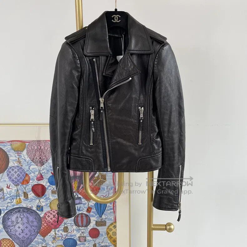 Balenciaga Balenciaga Black leather jacket Size XS / US 0-2 / IT 36-38 - 1 Thumbnail