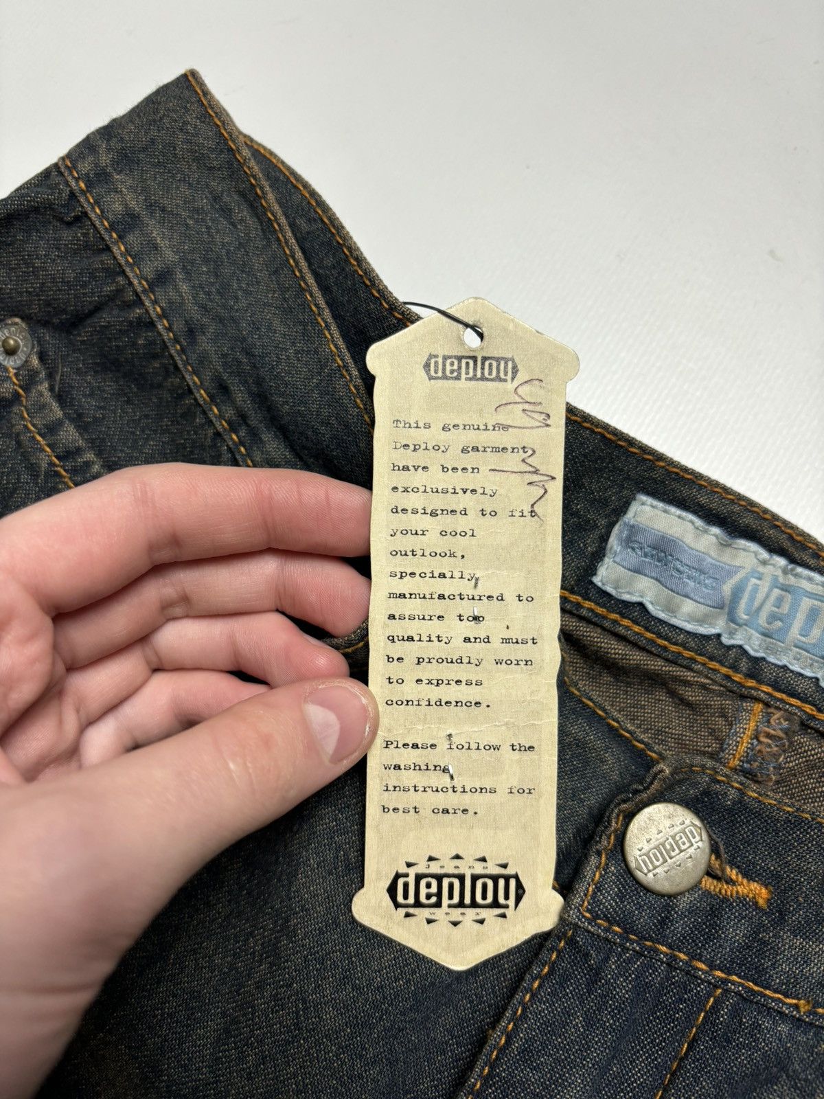 Vintage Vintage washed flared wide jeans denim pants 90s style Size 28" / US 6 / IT 42 - 11 Thumbnail