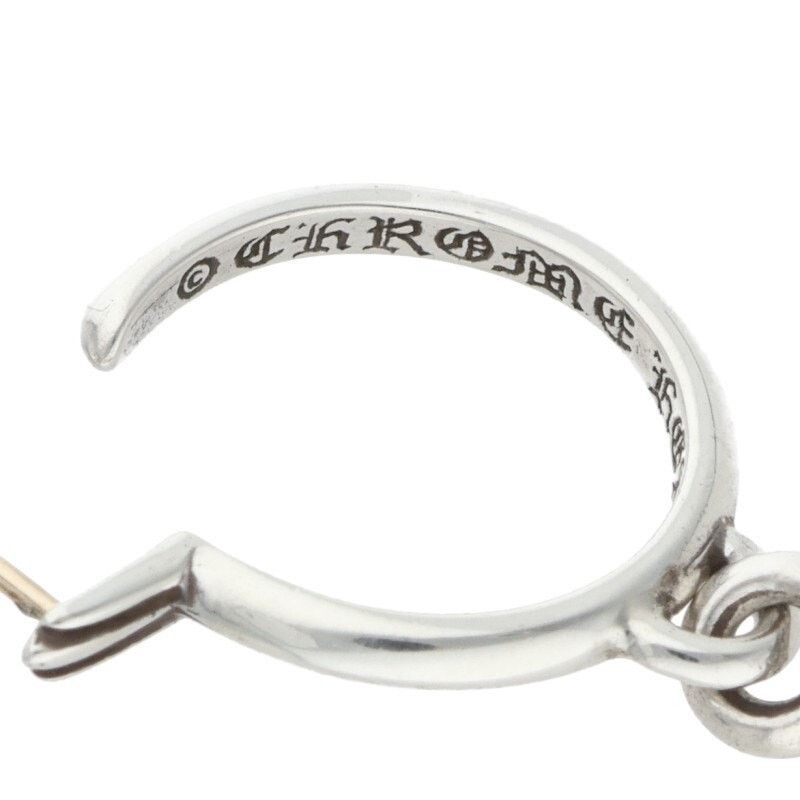 Chrome Hearts Chrome Hearts Tiny CH Cross Hoop Silver Earring Size ONE SIZE - 3 Thumbnail