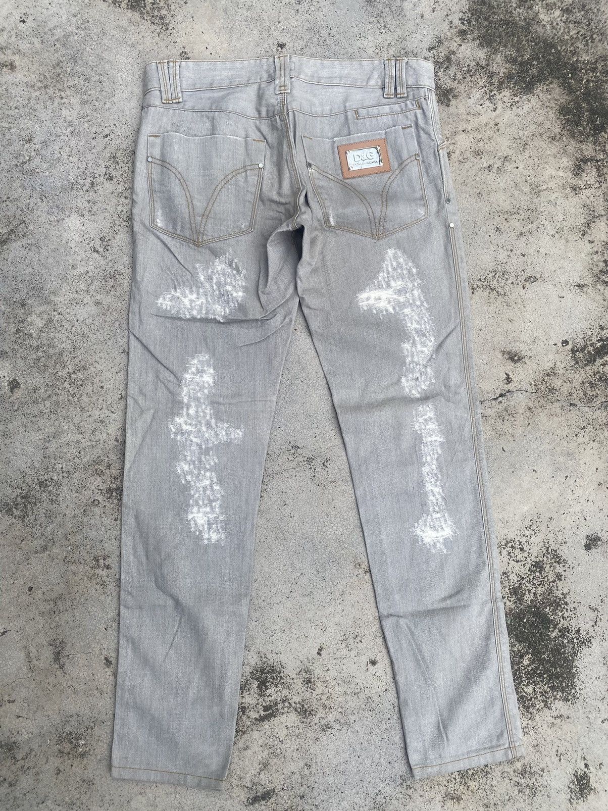 Designer × Dolce & Gabbana Dolce & Gabbana Boro Slim Fit Jeans Size US 32 / EU 48 - 12 Thumbnail