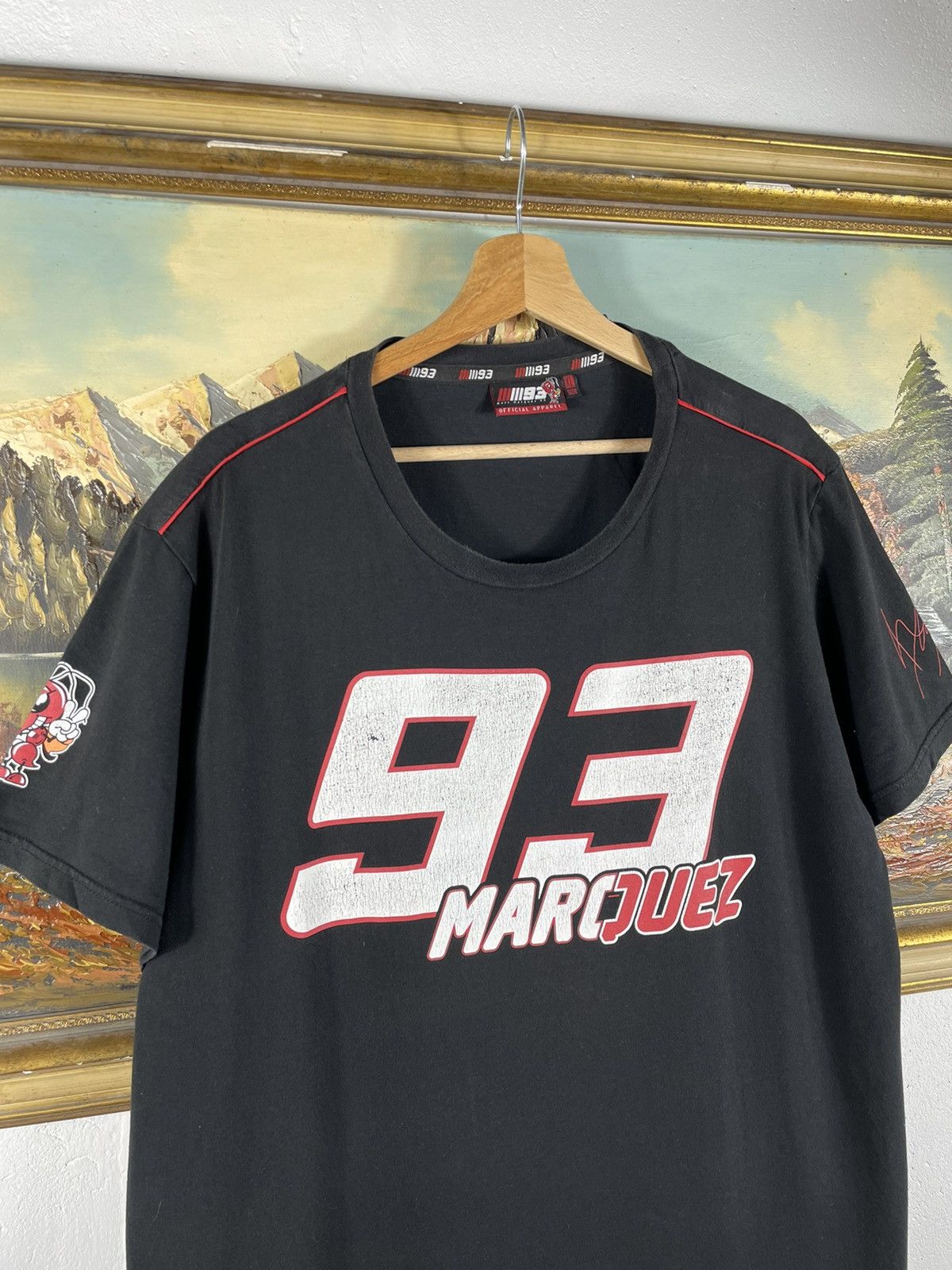 Vintage 93 Marc Marquez t-shirt tee baggy oversize moto retro Y2K Size US XL / EU 56 / 4 - 4 Thumbnail