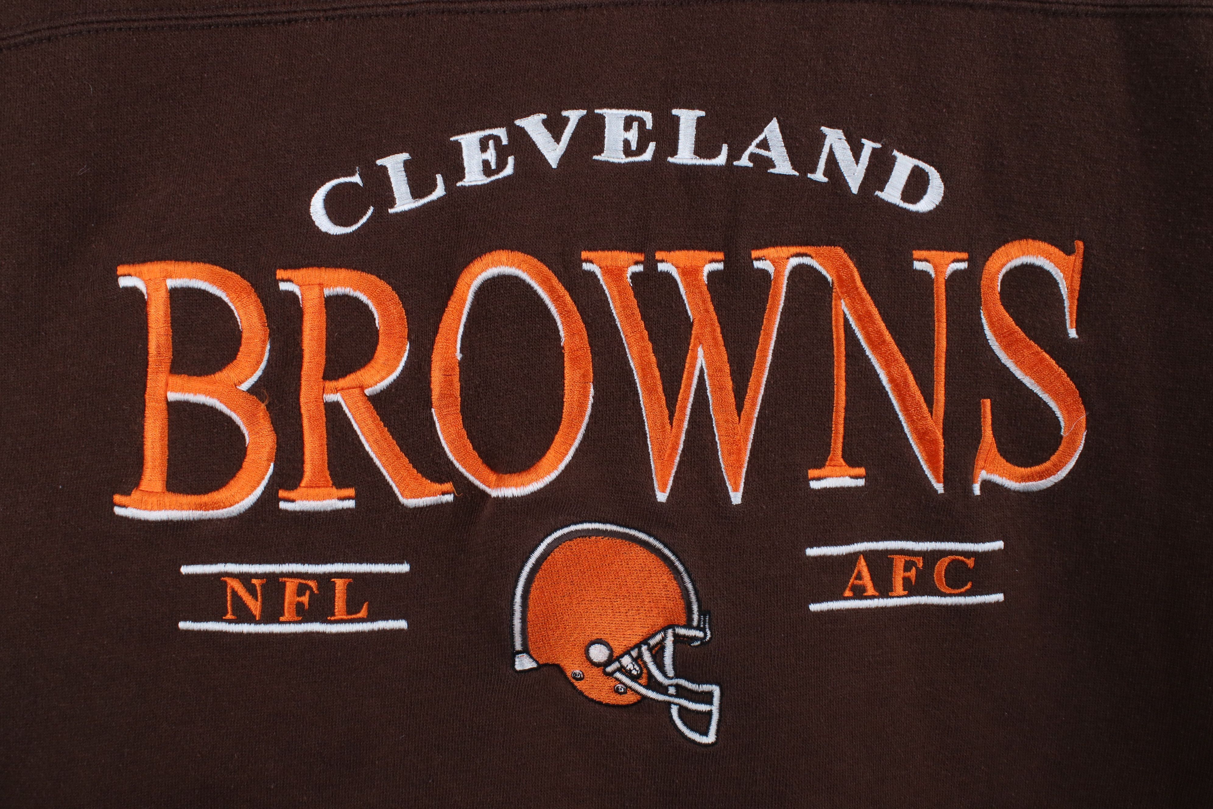 Vintage Vintage 90s Cleveland Cut Off Short Sleeve Sweatshirt Size US XL / EU 56 / 4 - 4 Thumbnail
