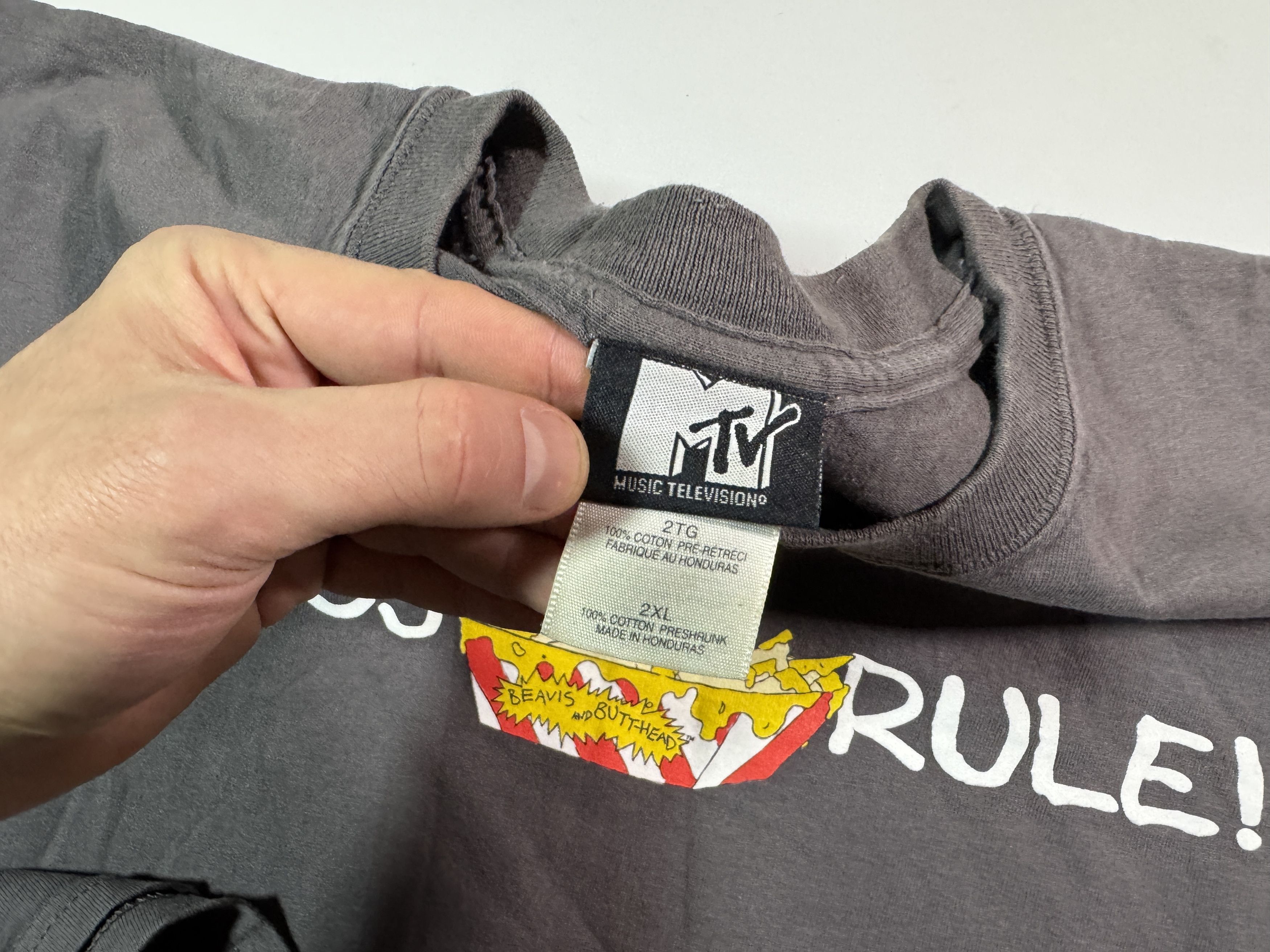 Mtv Vintage 2004 Beavis and Butt-Head Nachos Rule T-shirt Size US XXL / EU 58 / 5 - 8 Thumbnail