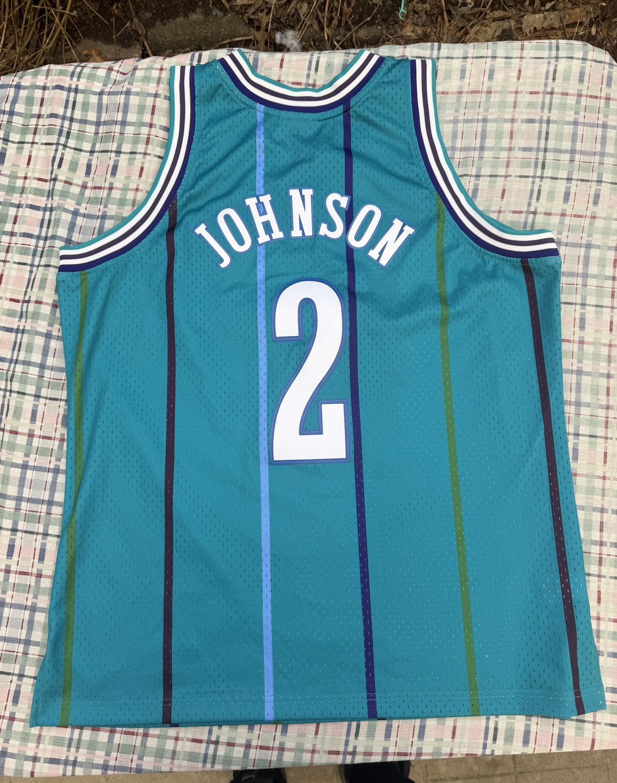 Mitchell & Ness Mitchell & Ness Charlotte Hornets Larry Johnson NBA Jersey Size US XL / EU 56 / 4 - 6 Thumbnail