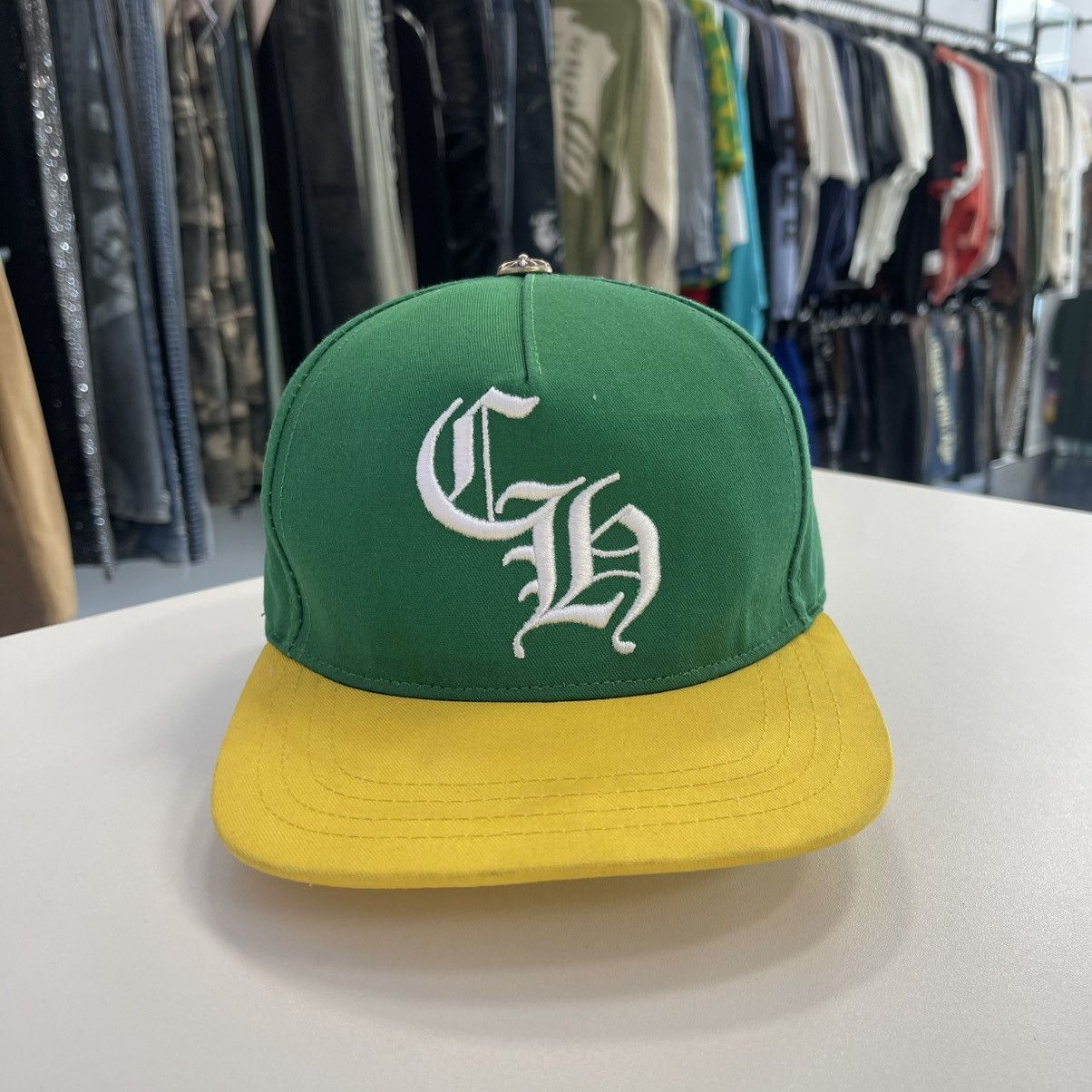 Chrome Hearts Chrome Hearts Baseball Hat Green/Yellow Size ONE SIZE - 1 Thumbnail