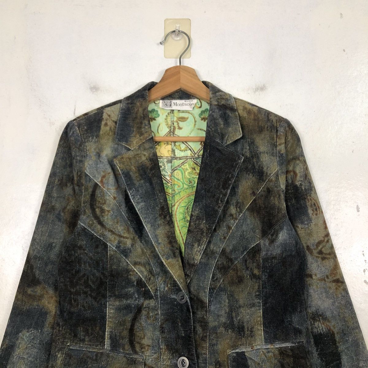 Japanese Brand 📌Vintage Suede Leather Jacket Montsoie Blanket Issey Miyake Size US M / EU 48-50 / 2 - 5 Thumbnail