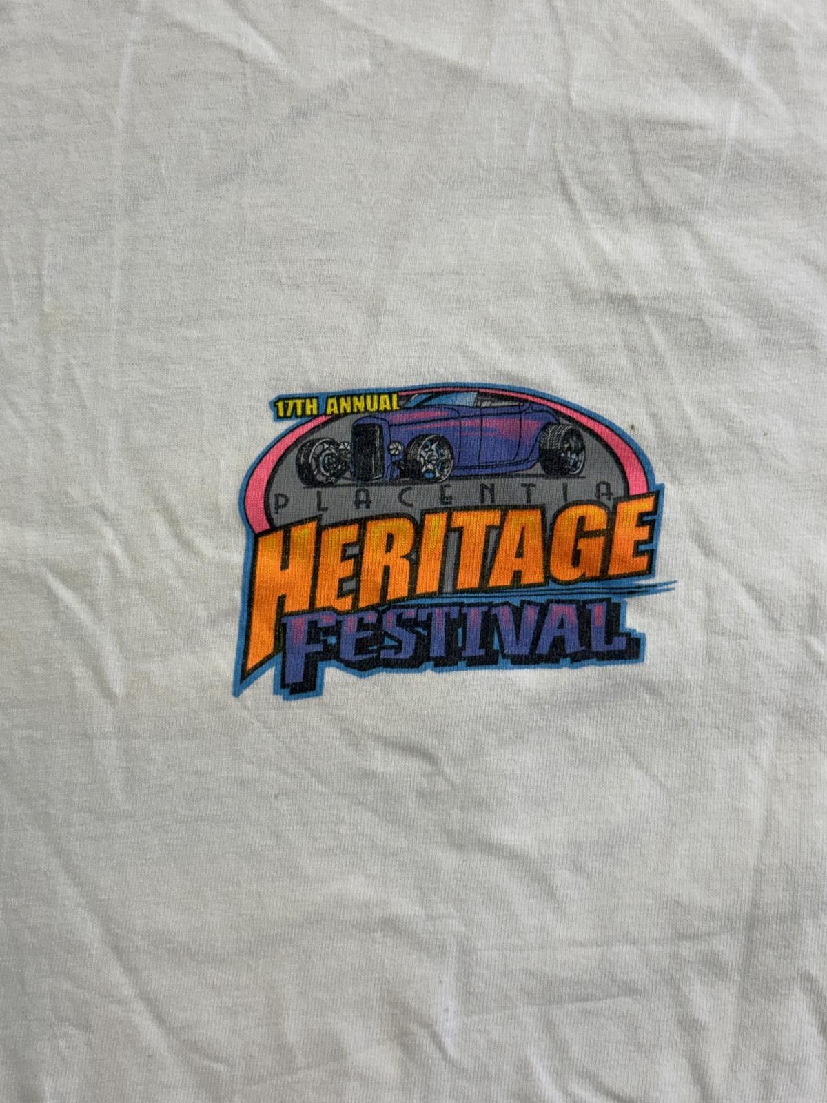 Hanes Vintage Placentia T-shirt 17th Placentia Festival 2003 4XL Size US XXL / EU 58 / 5 - 5 Thumbnail