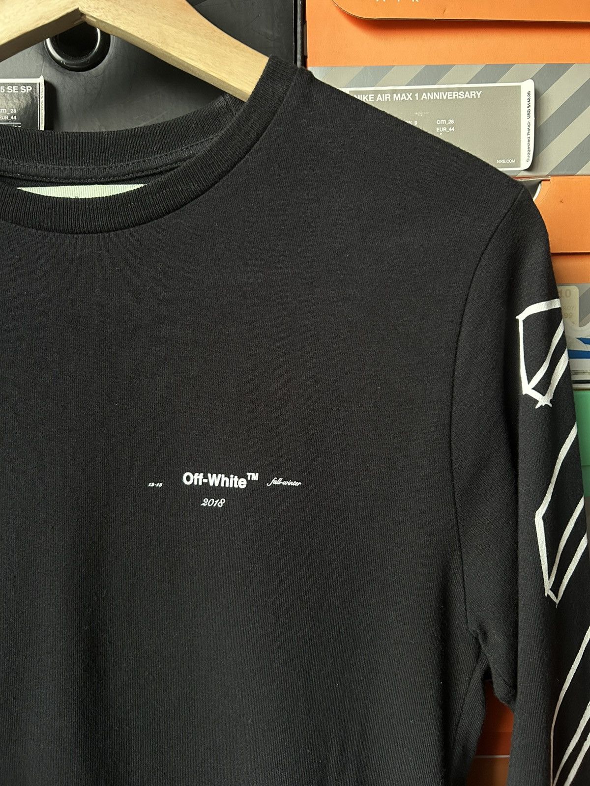 Off-White Off-White Stencil Long Sleeve T-shirt Size US XXS / EU 40 - 4 Thumbnail