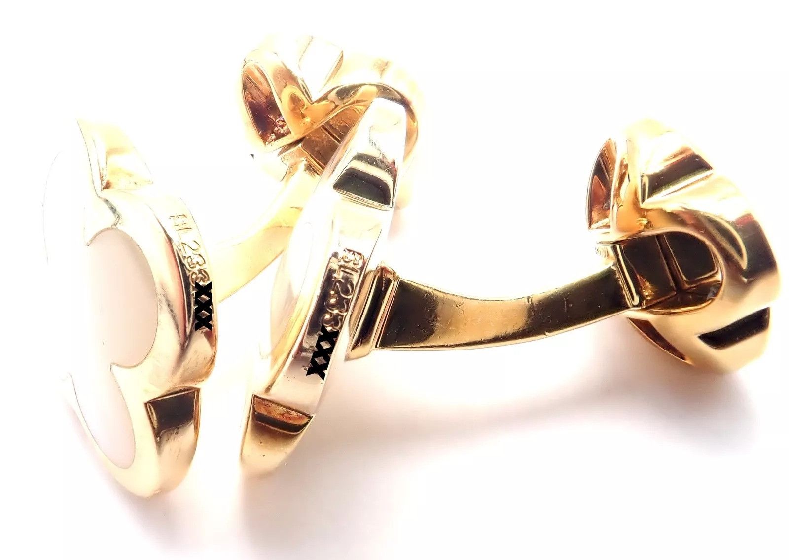 Van Cleef & Arpels Cleef & Arpels 18k Pure Alhambra Mother Of Pearl Cufflinks Size ONE SIZE - 8 Thumbnail
