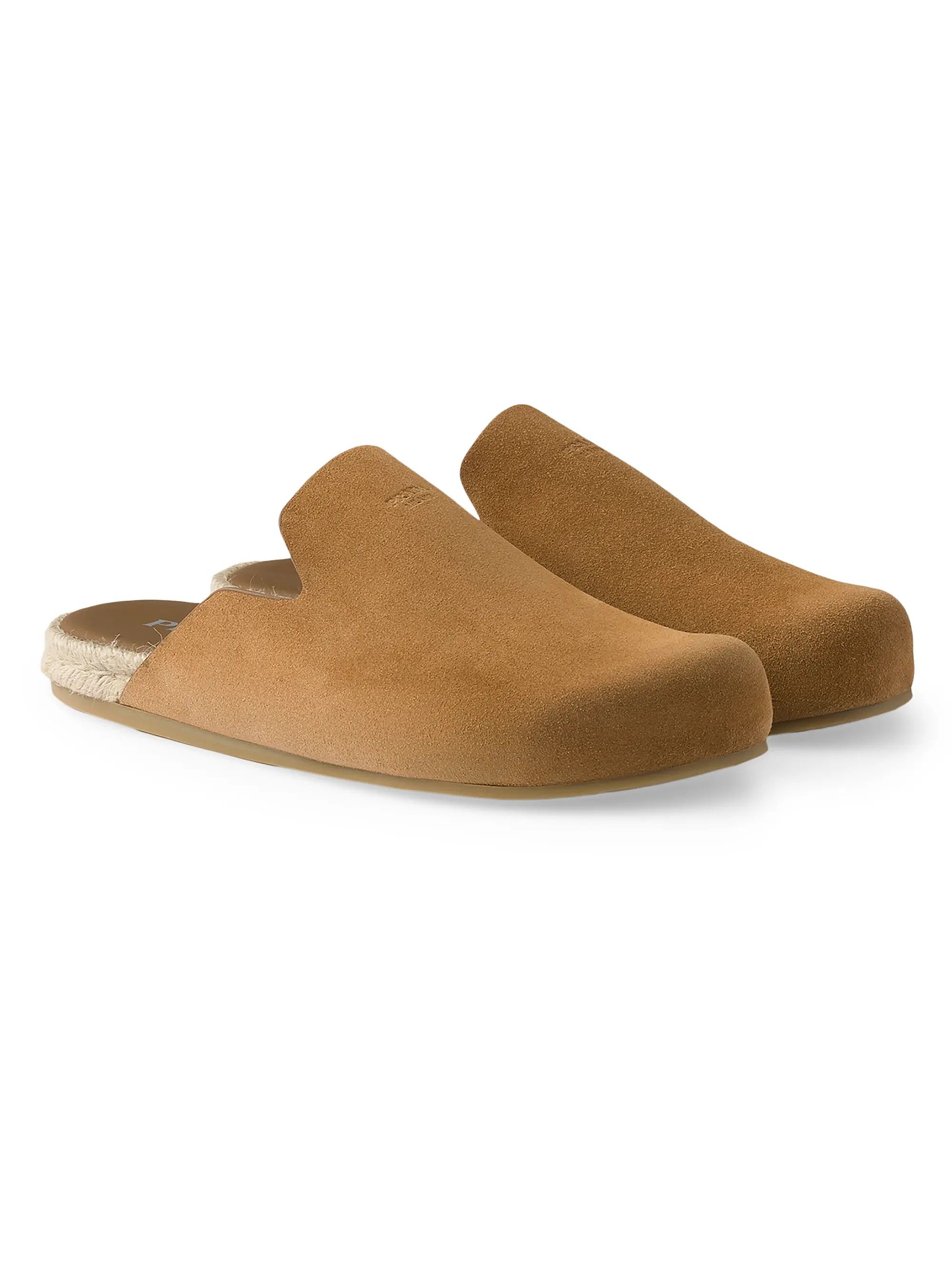 o1bcso1str1025 Suede Mules in Brown