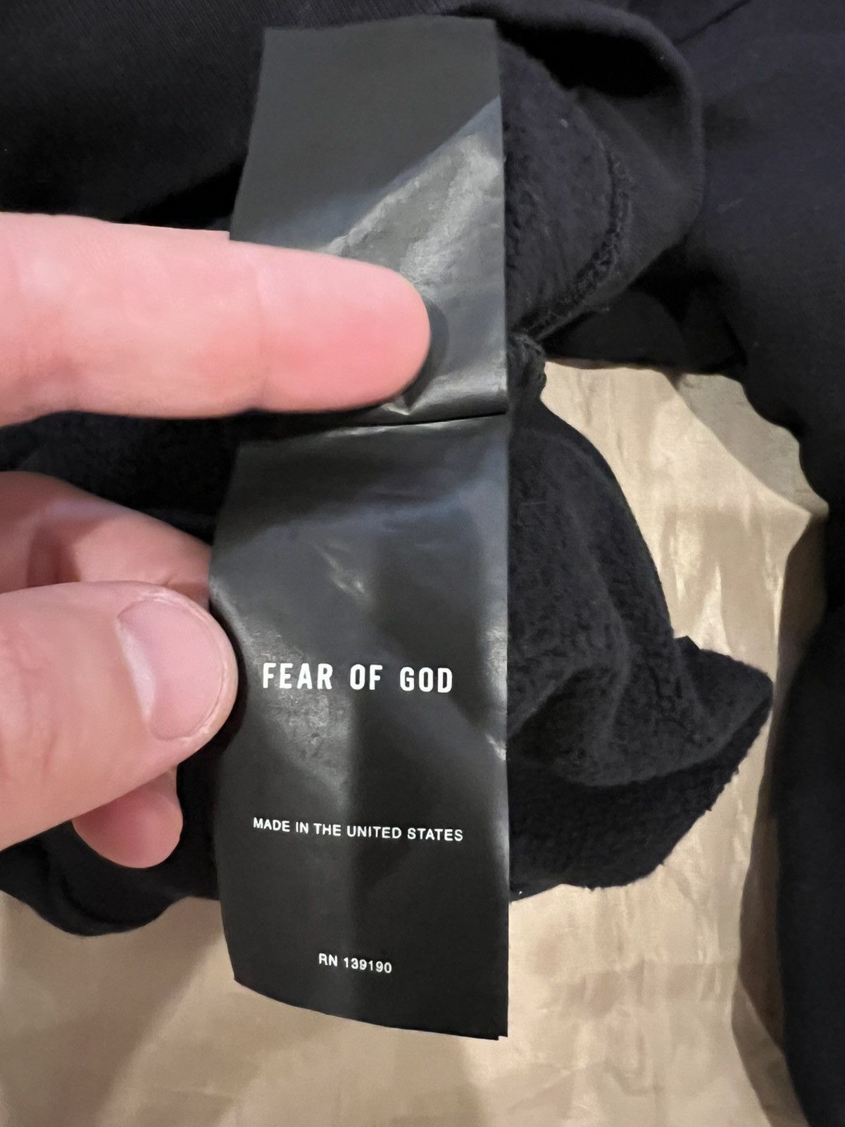 Fear of God Fear Of God Men's Eternal Fleece Crew Sweat in Black size S Size US S / EU 44-46 / 1 - 5 Thumbnail
