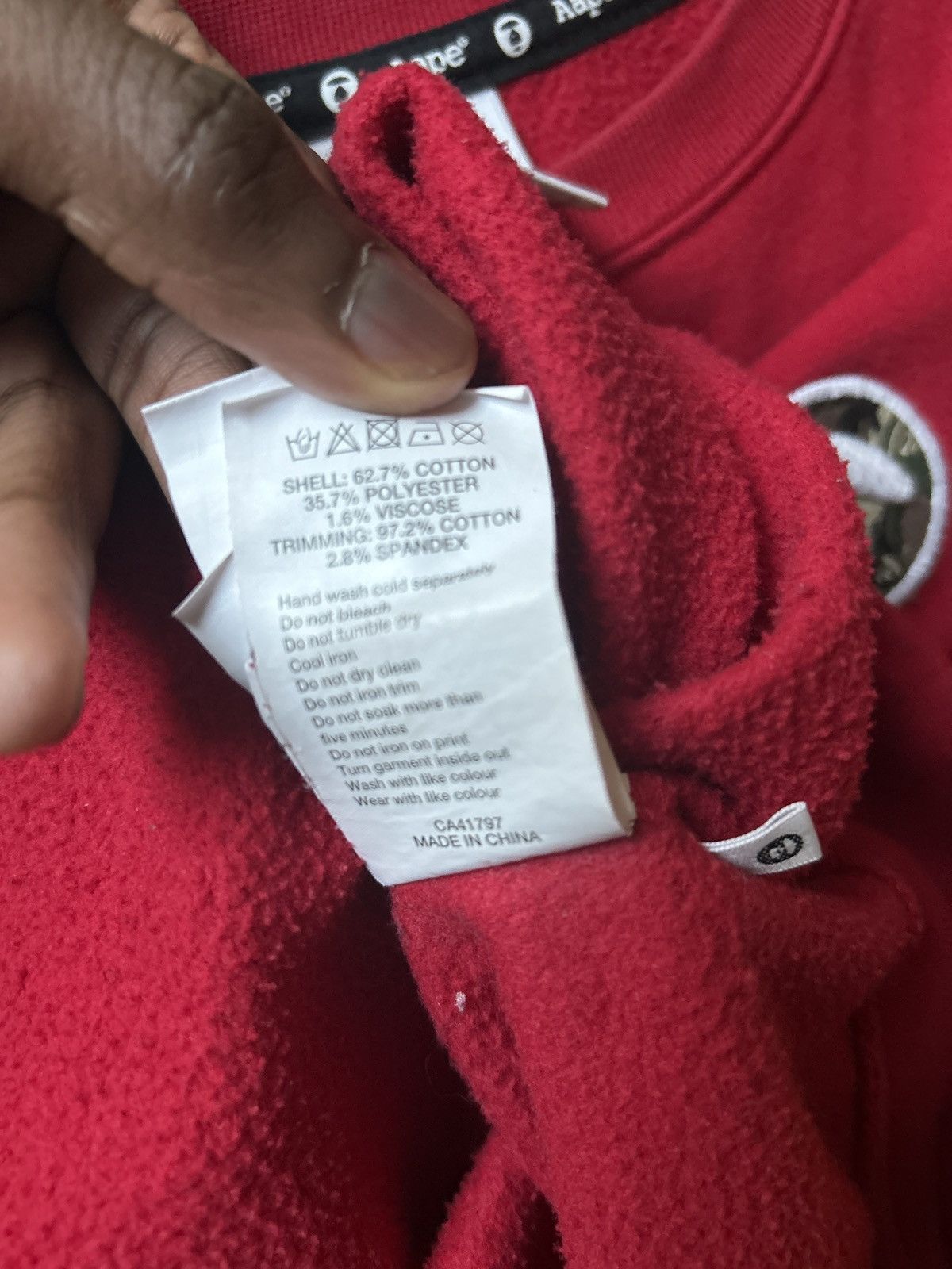Aape Res bape grew neck Size US L / EU 52-54 / 3 - 4 Thumbnail