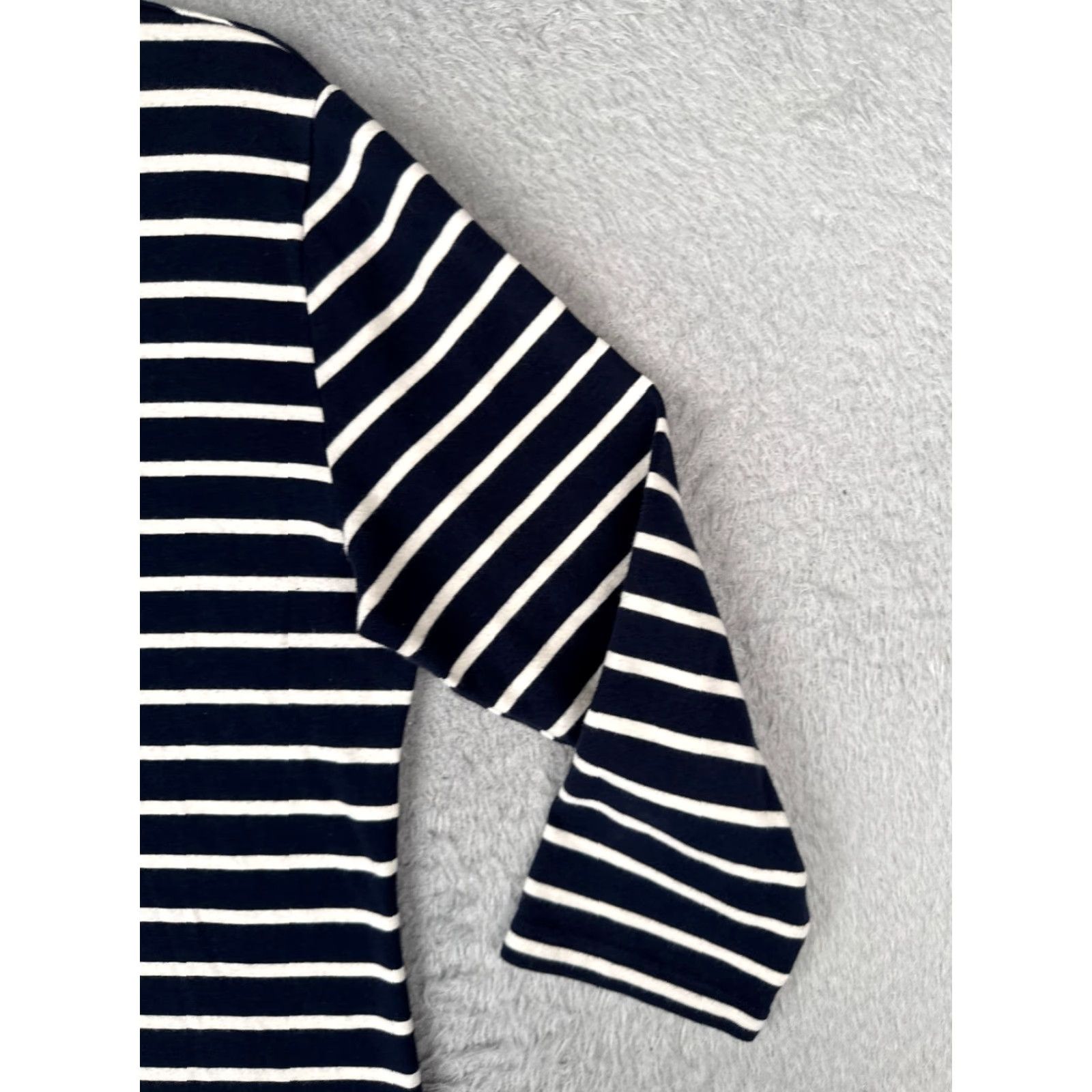 Tommy Hilfiger Tommy Hilfiger Shirt Women XL Blue Stripe 3/4 Sleeve Cotton V-Neck Vintage? No Size XL / US 12-14 / IT 48-50 - 2 Thumbnail