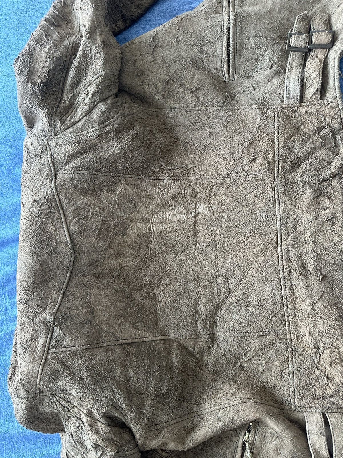 Blackmeans As new rare Blackmeans distressed tan Mens leather jacket Size US L / EU 52-54 / 3 - 4 Thumbnail