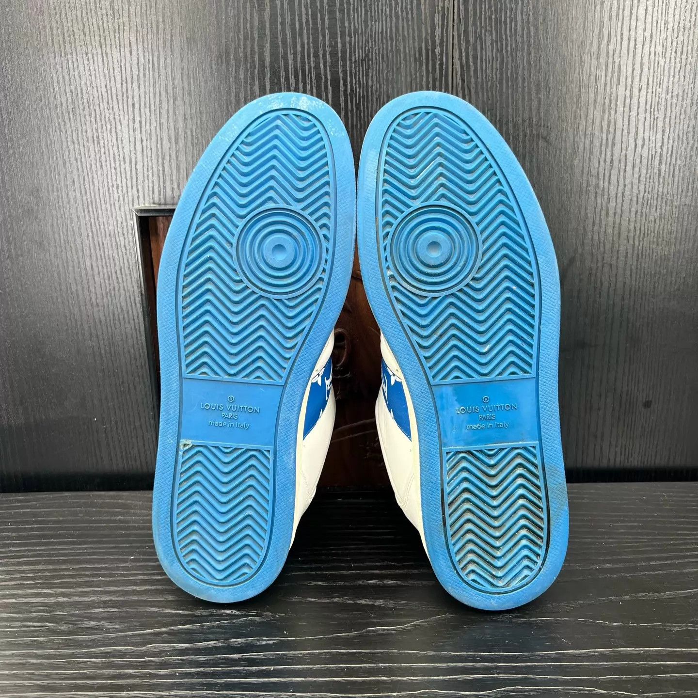Louis Vuitton LV Rivoli White & Blue Sneaker US 6.5 / EU 40.5 New Size US 7.5 / EU 40-41 - 8 Thumbnail