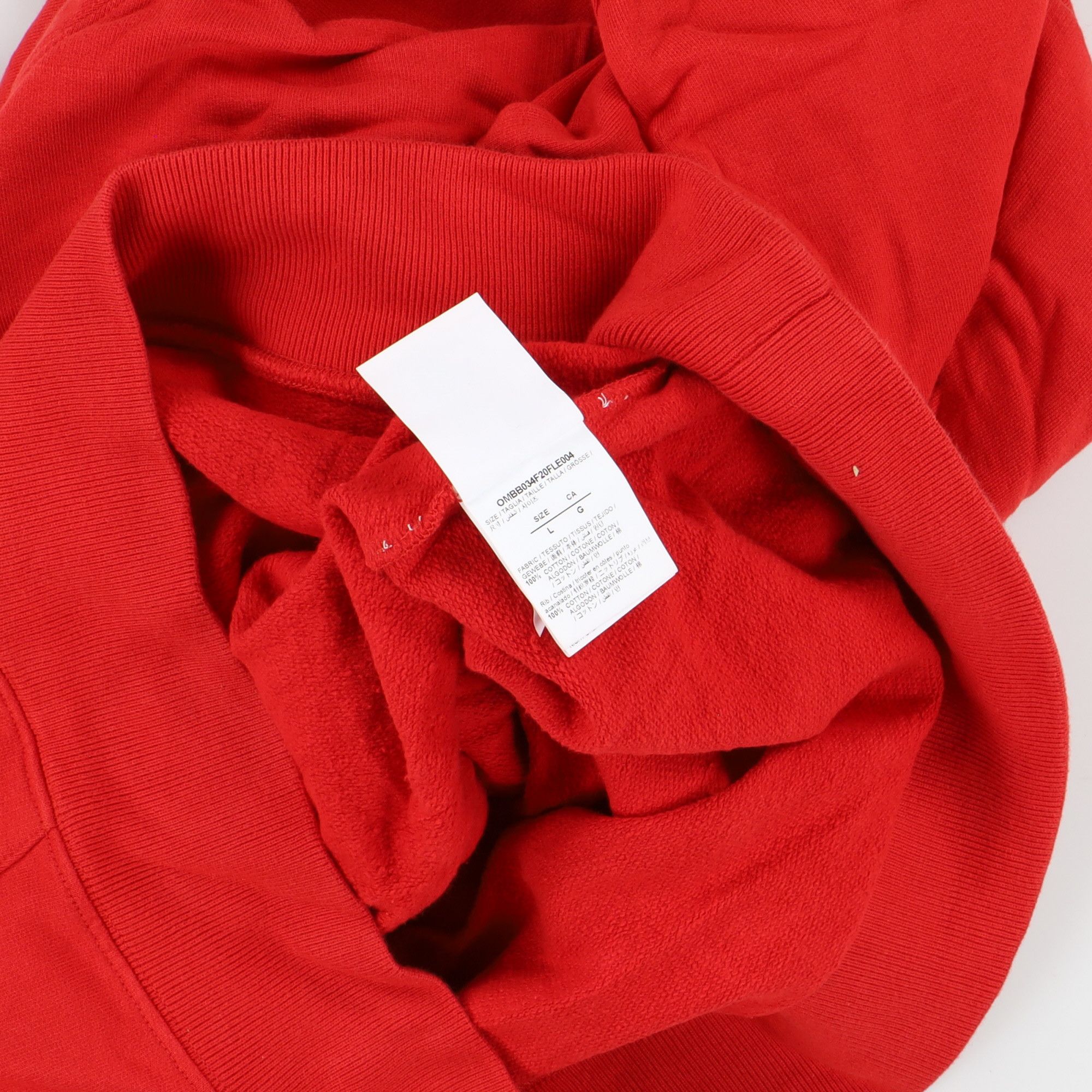 Off-White Red Pascal Skeleton Arrows Hoodie Size US L / EU 52-54 / 3 - 8 Thumbnail