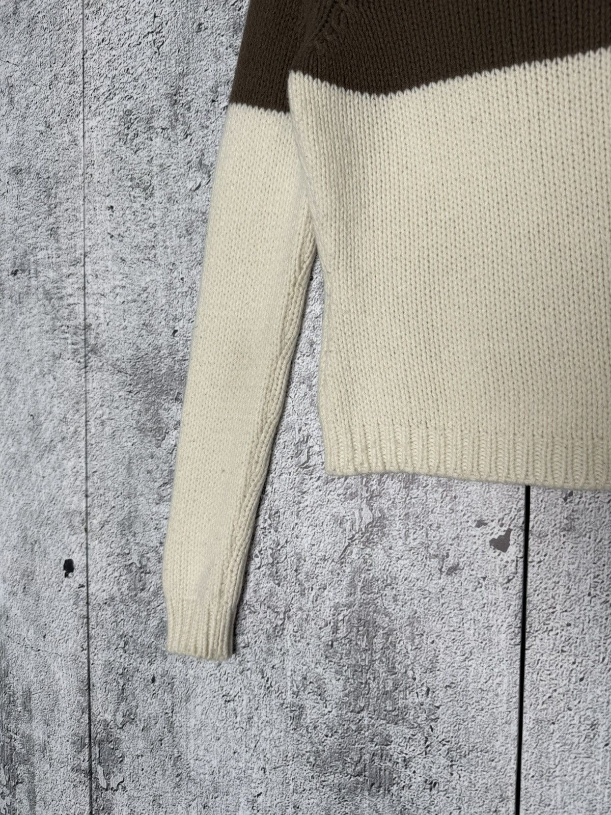 Vintage Luis Trenker Cream Wool Blend Knitted Shawl Collar Sweater Size XS / US 0-2 / IT 36-38 - 13 Thumbnail