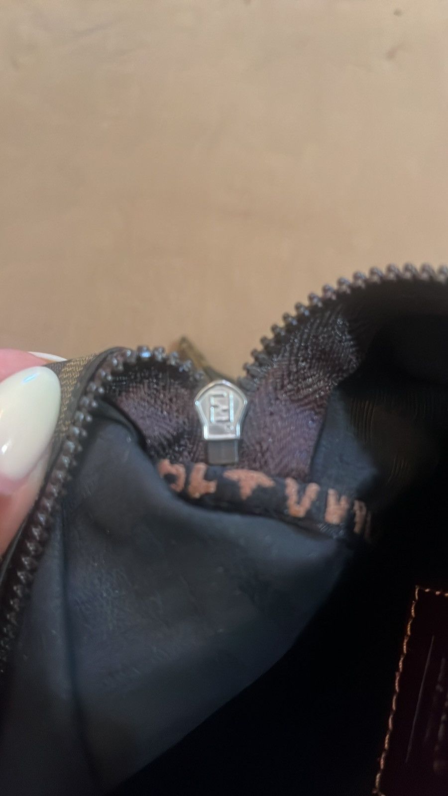 Fendi Fendi Zucca Tobacco Pouch Clutch Bag Size ONE SIZE - 8 Thumbnail