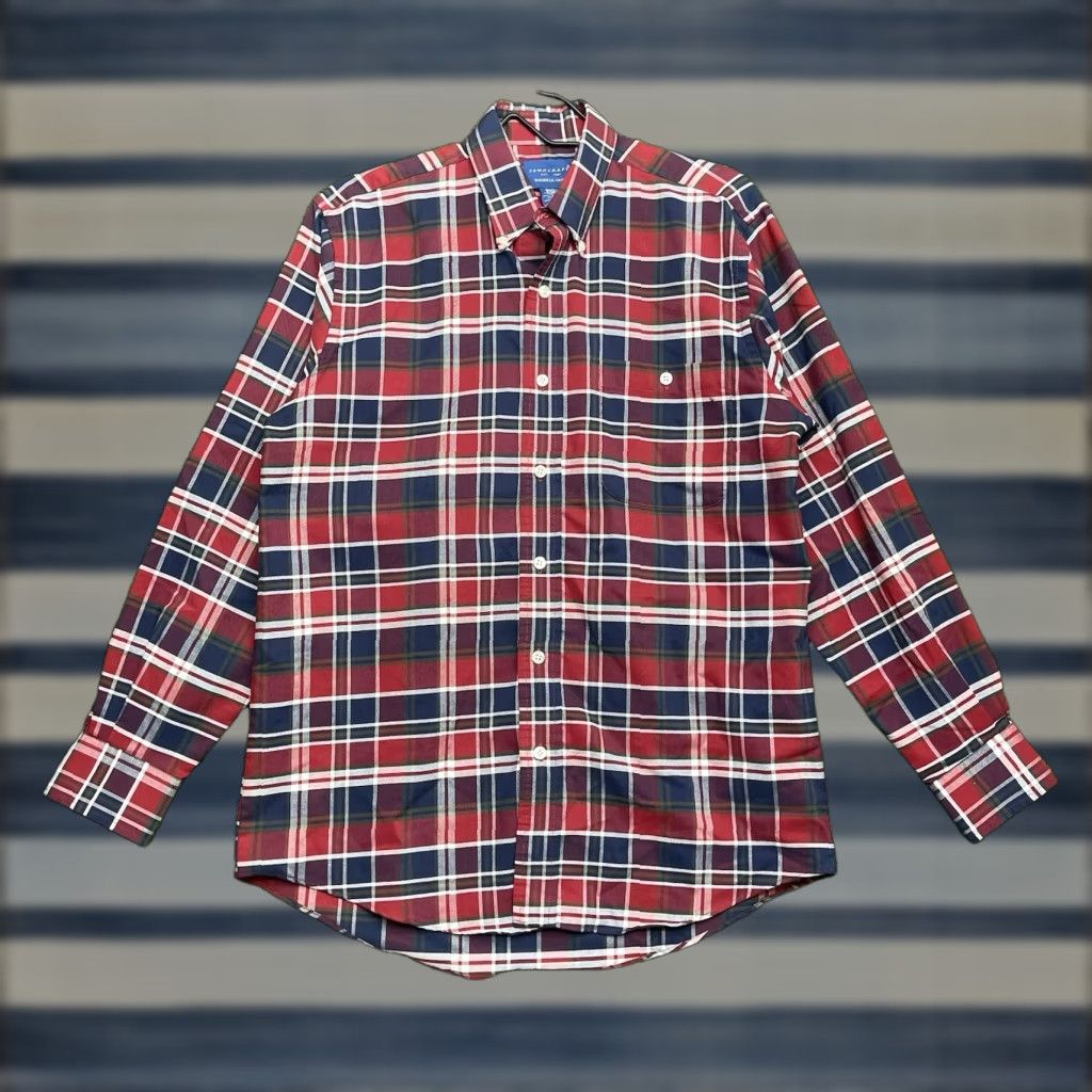 Vintage VINTAGE TownCraft Shirt Mens Small Red Blue Plaid Button-Down Long Sleeve 90s Size US S / EU 44-46 / 1 - 1 Thumbnail